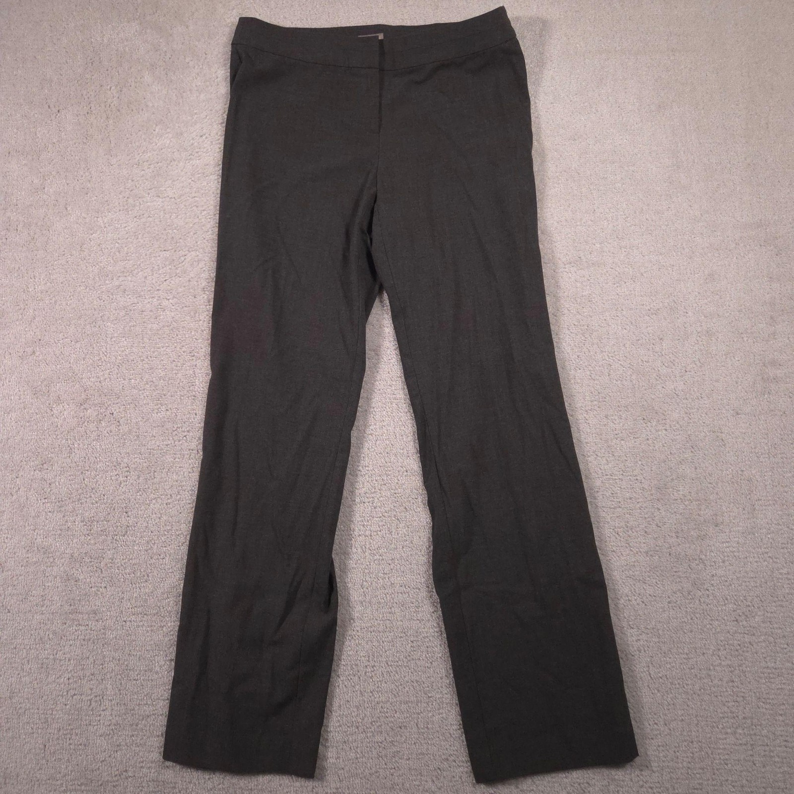 J Jill Dress Pants Womens 10 Gray Knit Pull On Straight Leg Stretch Work Career