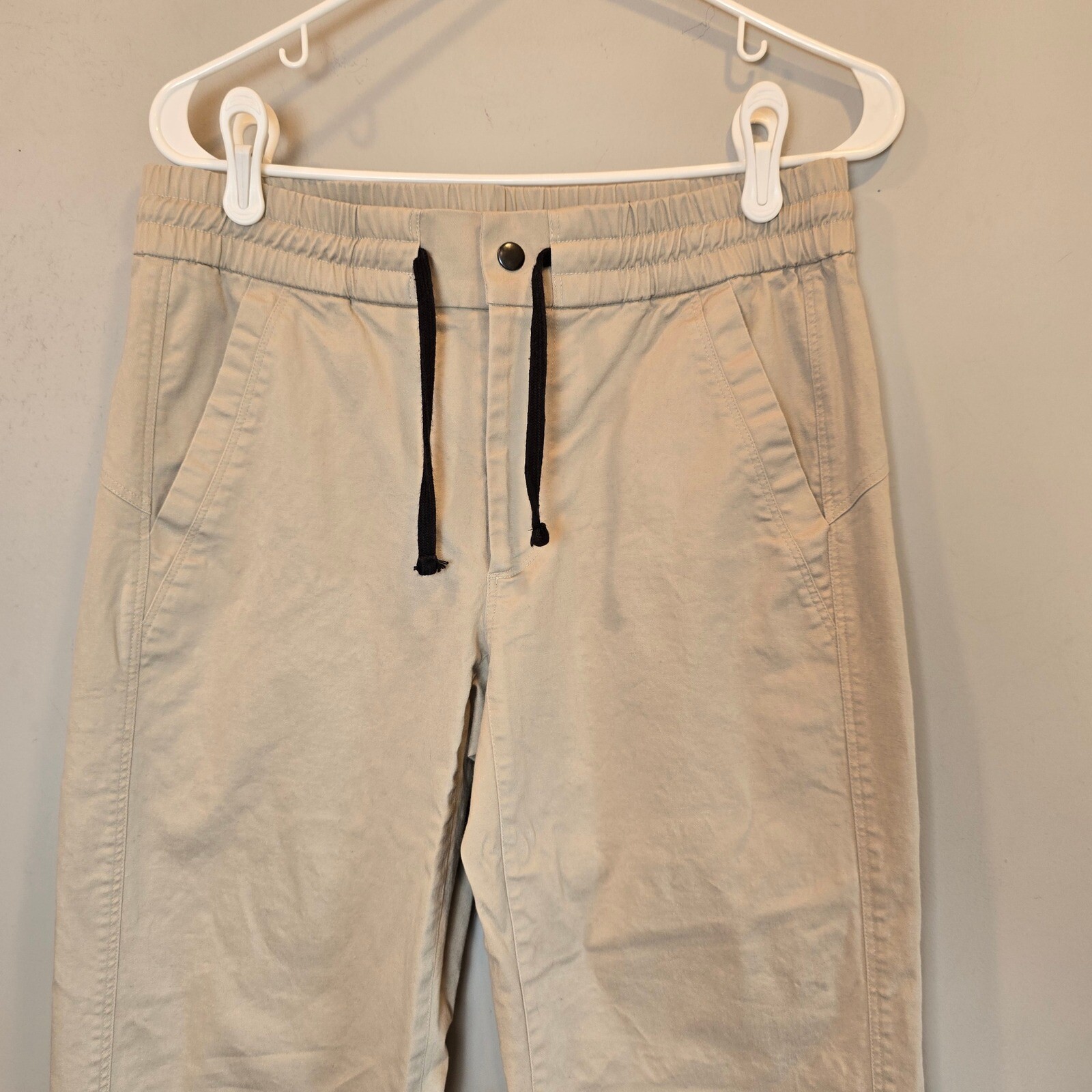 Paskho Pant Rejuvenate Khaki Cream Pull On Womens Medium