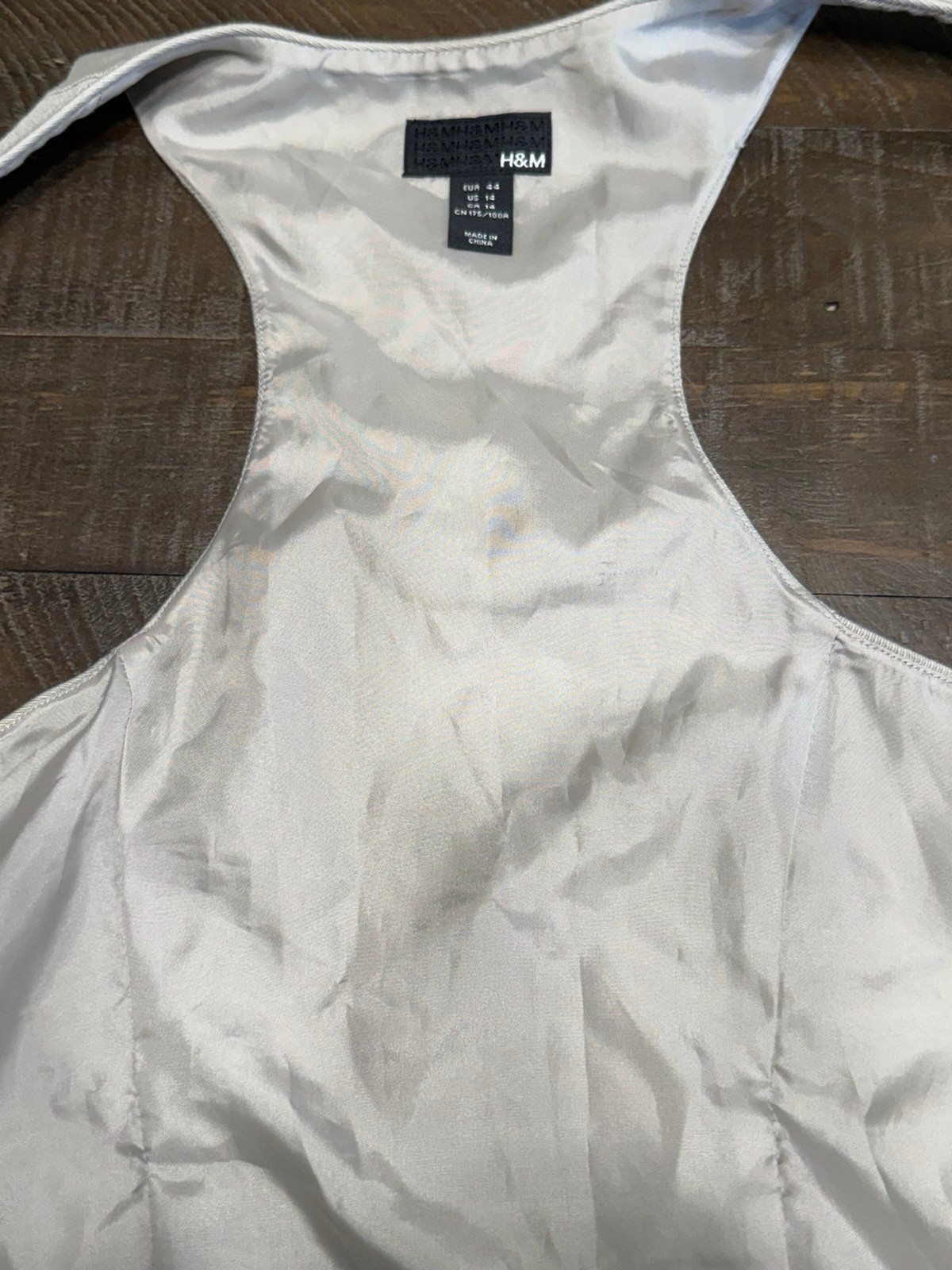 H&M Vest Colonnade Gray br Real pockets size 14
