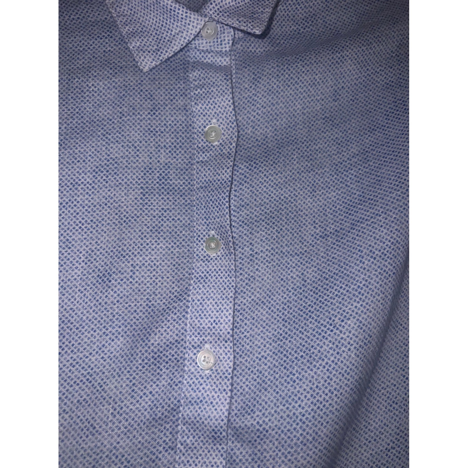 J. McLaughlin Fallon Loose Fit Linen Sz L | Preppy Style Essential