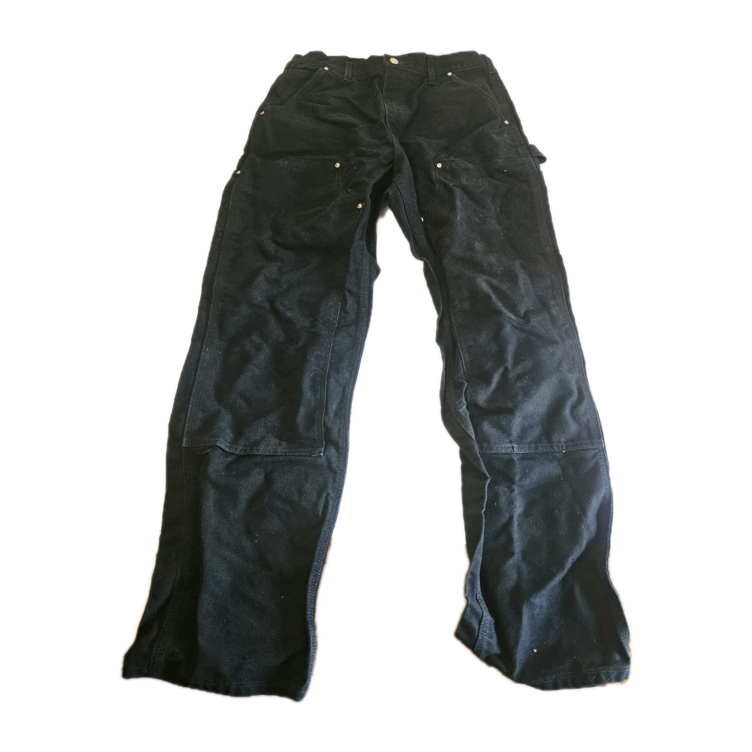 Carhartt B01 BLK Double Knee Work Pants Mens Great Condition See Measurements