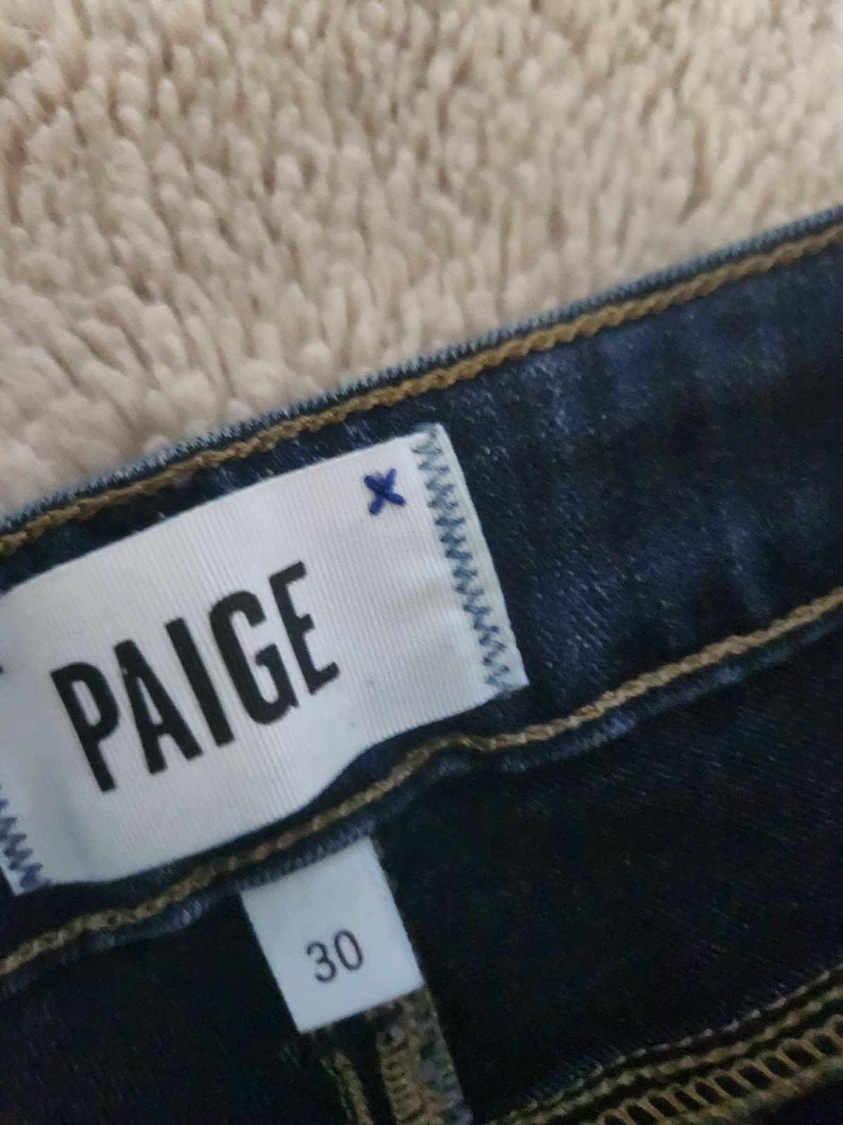 Paige Verdugo Ankle Jeans Womens 30 Blue Dark Stretch