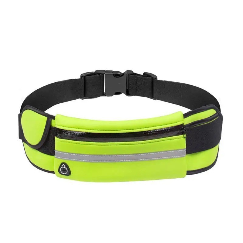 Colorful Waterproof Neoprene Fanny Pack Running Waist Bag Green Pink Black 1 Pc