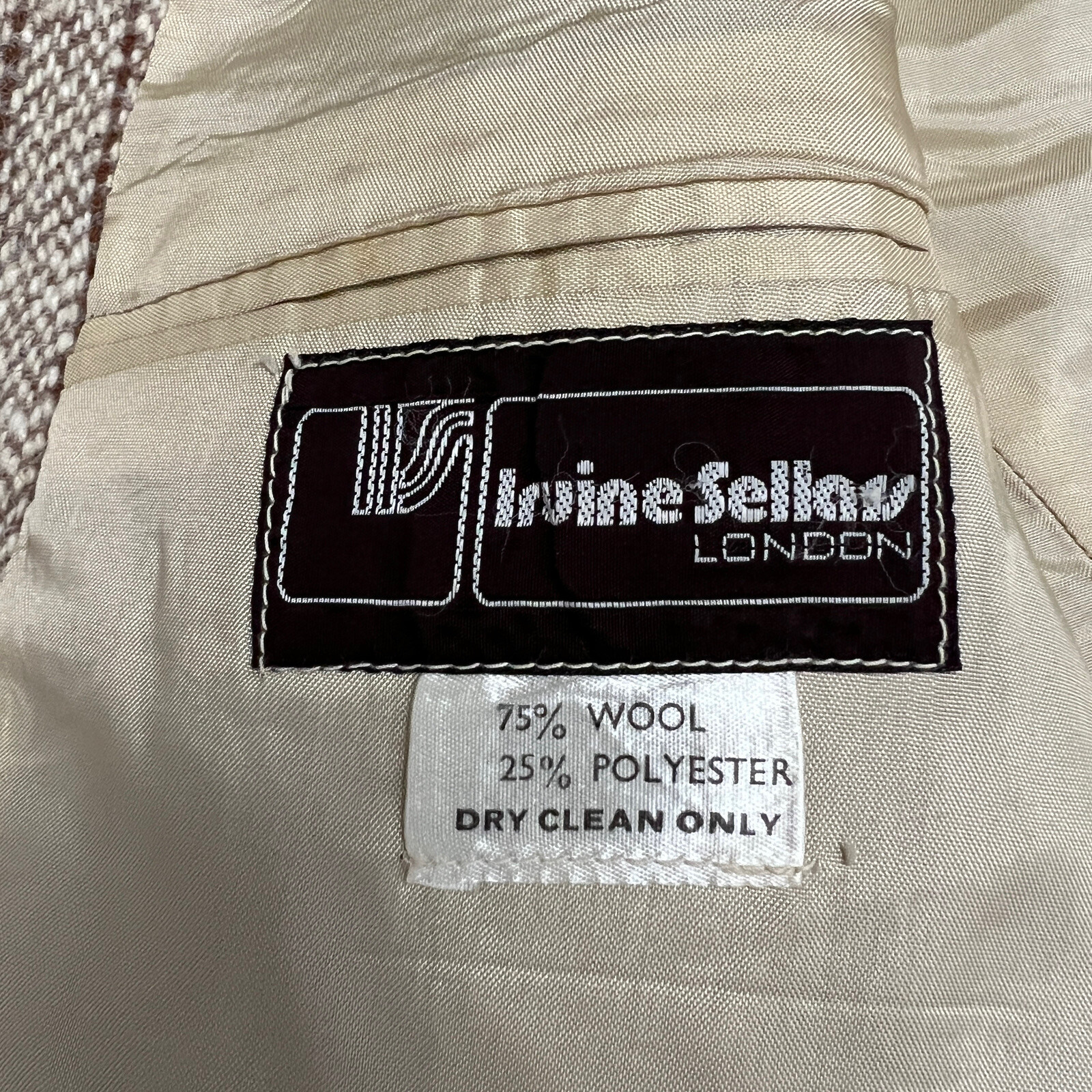 Vintage Jacket Mens 38 40 British 60s 70s Carnaby St Tweed Suit Irvine Sellars
