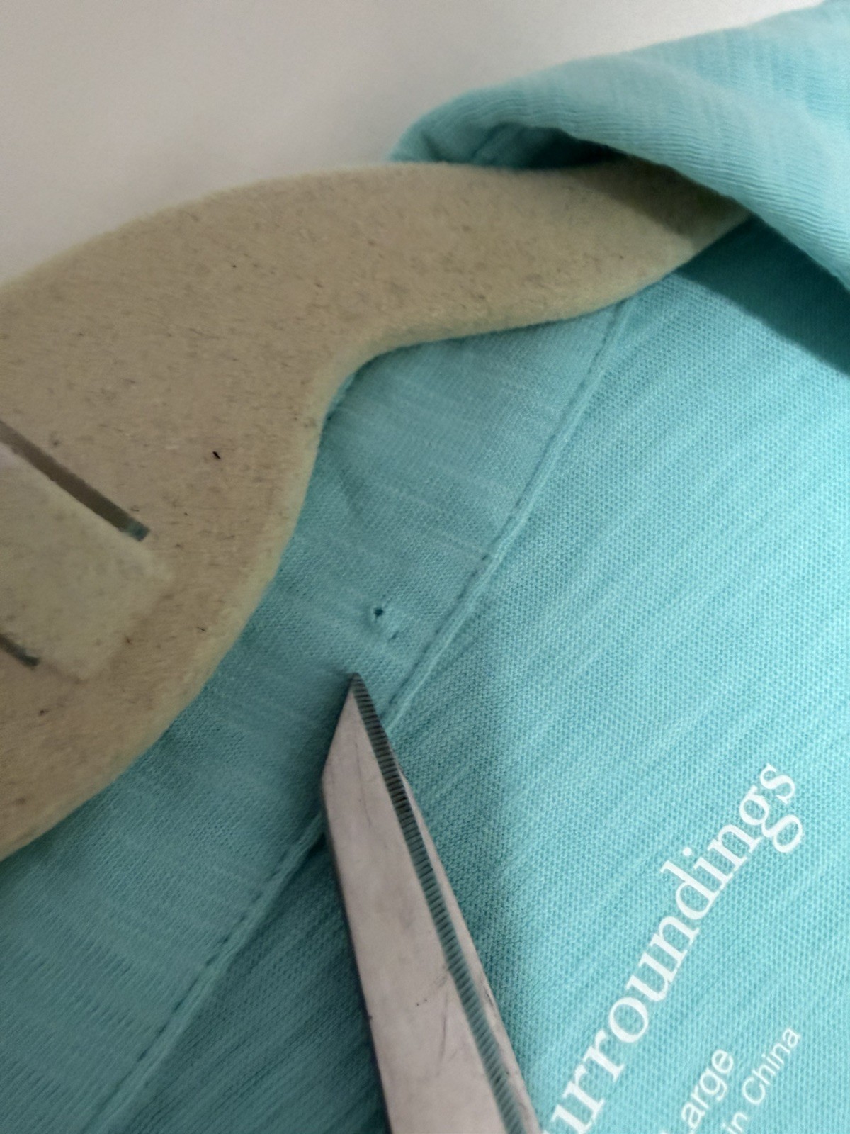 Soft Surroundings Danielle Aqua Blue Knit Asymmetric Button Tank Top Blouse Sz L