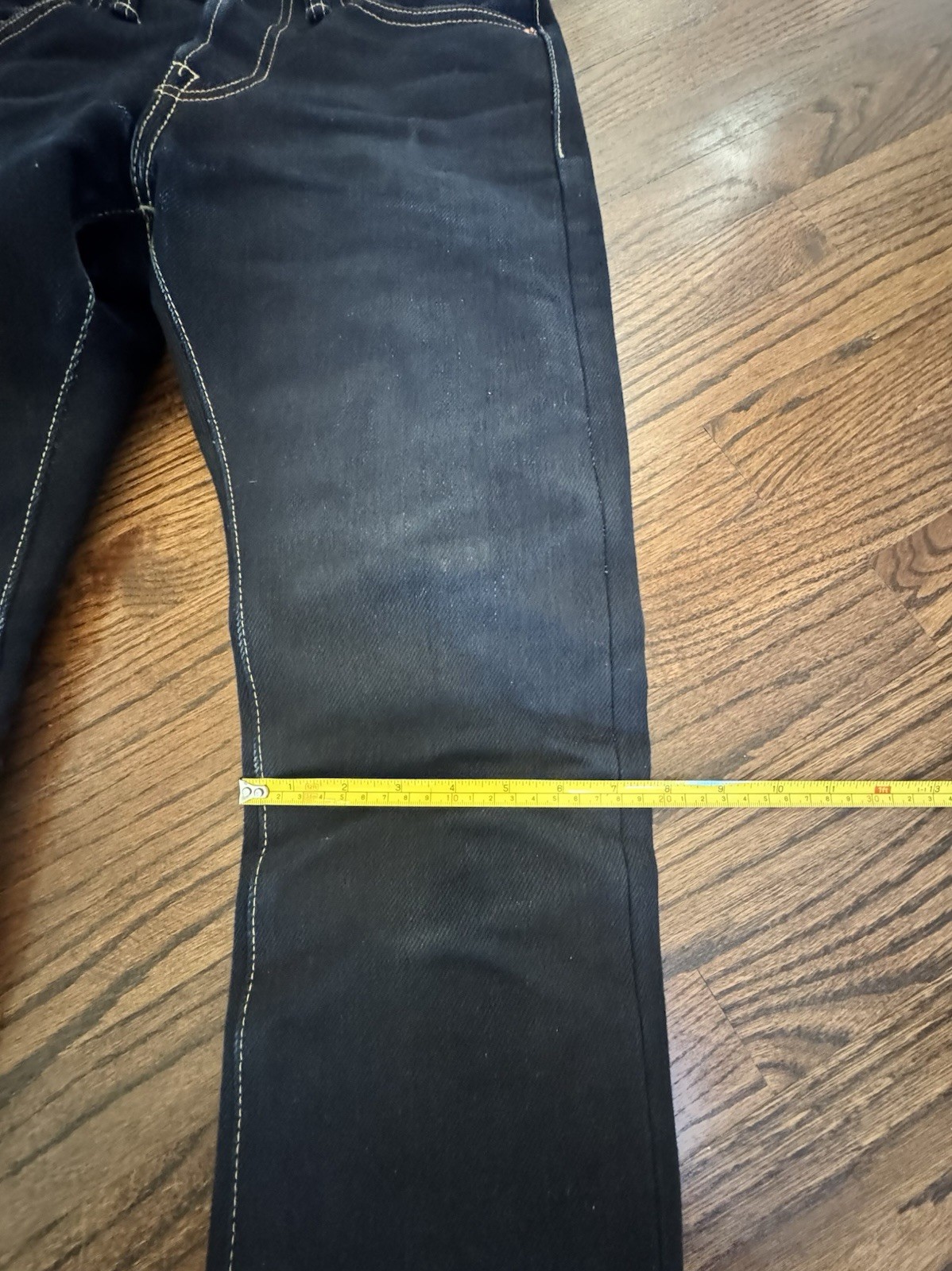 Iron Heart 25oz IH-555-XHSIB Indigo Black Jeans W31 (33 Actual) Waist