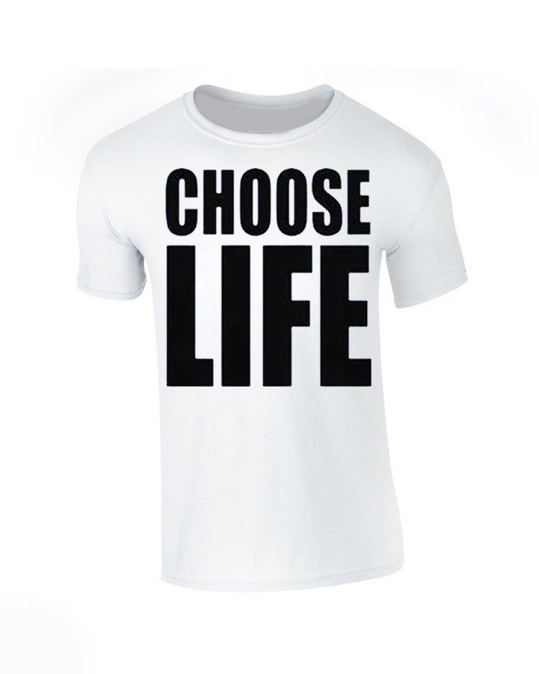 HOT Choose Life Wham Retro 80s 80’s T Shirt S-4XL Fancy Dress