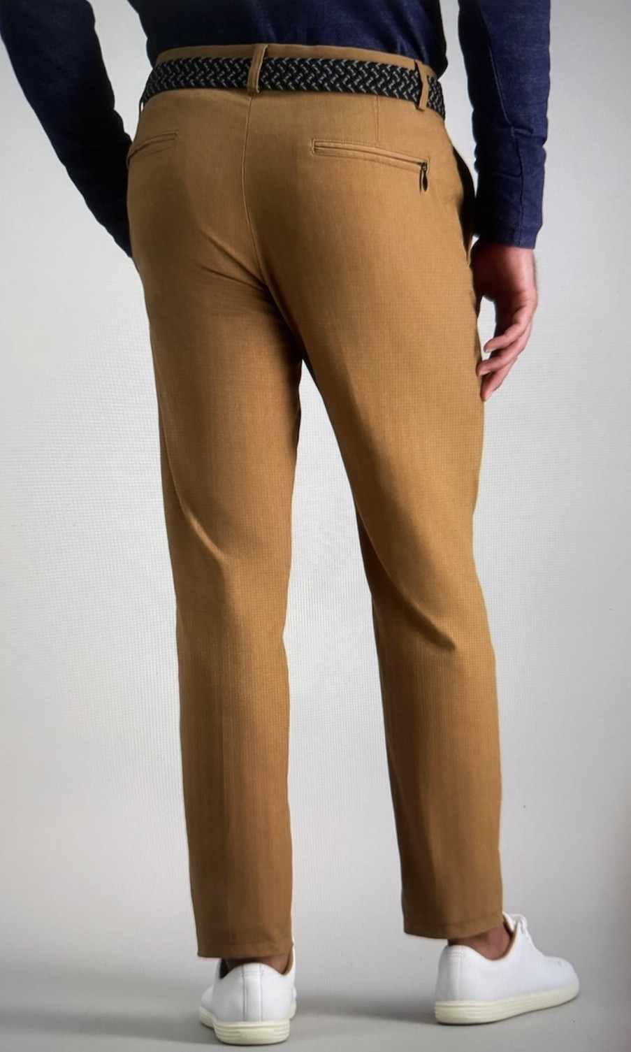 HAGGAR MODERN STRETCH Straight Flat Front Pants Size 36×30 NWT