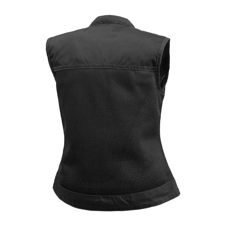 FIL027Mesh-Jessica Moto Mesh Women’s Club Style Motorcycle Vest Size XL