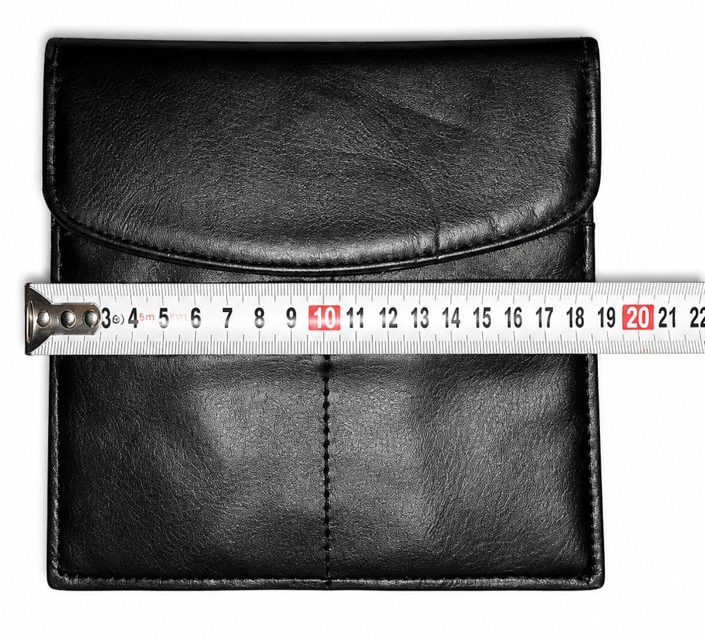 Black Leather Credit Card Holder Wallet RFID Blocking Slim Front Pocket Unisex