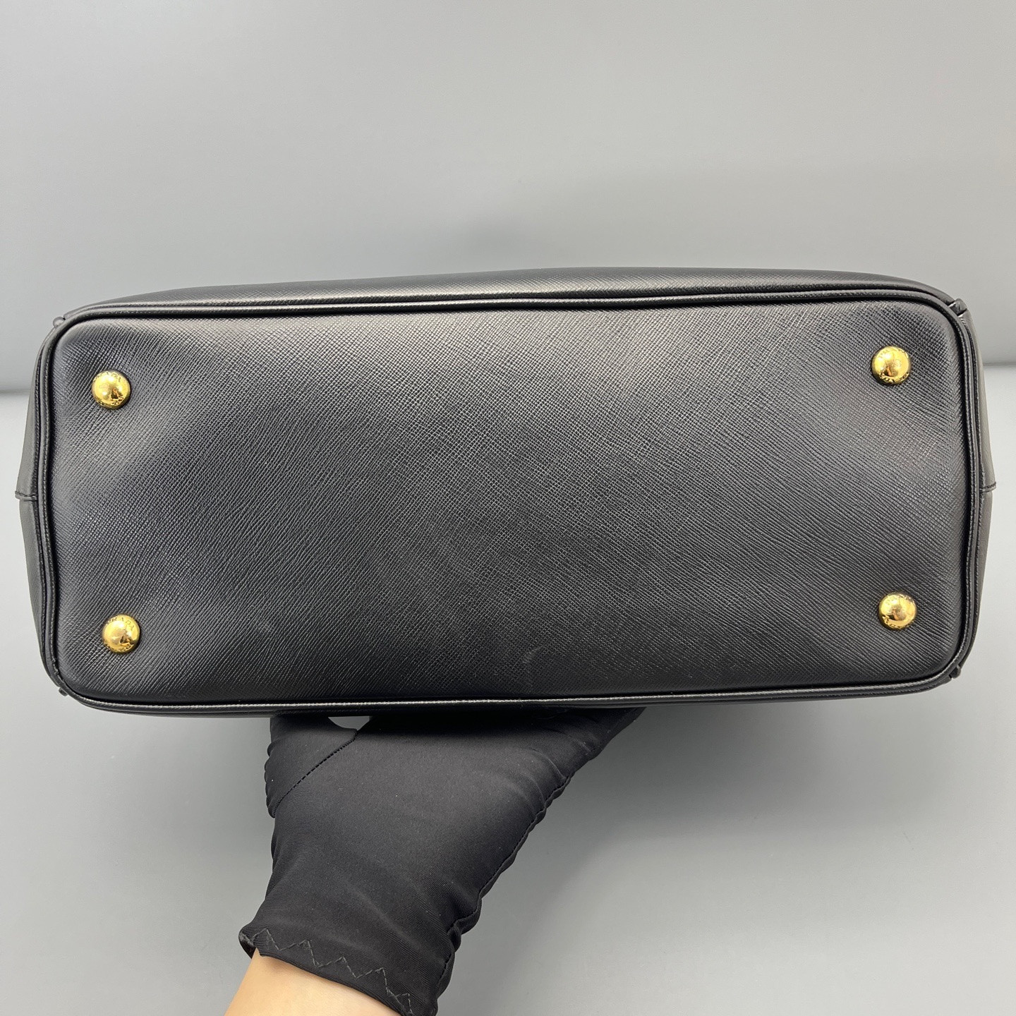 Authentic Prada Saffiano Lux Tote Saffiano Leather Tote Black Gold-Tone eBay AG