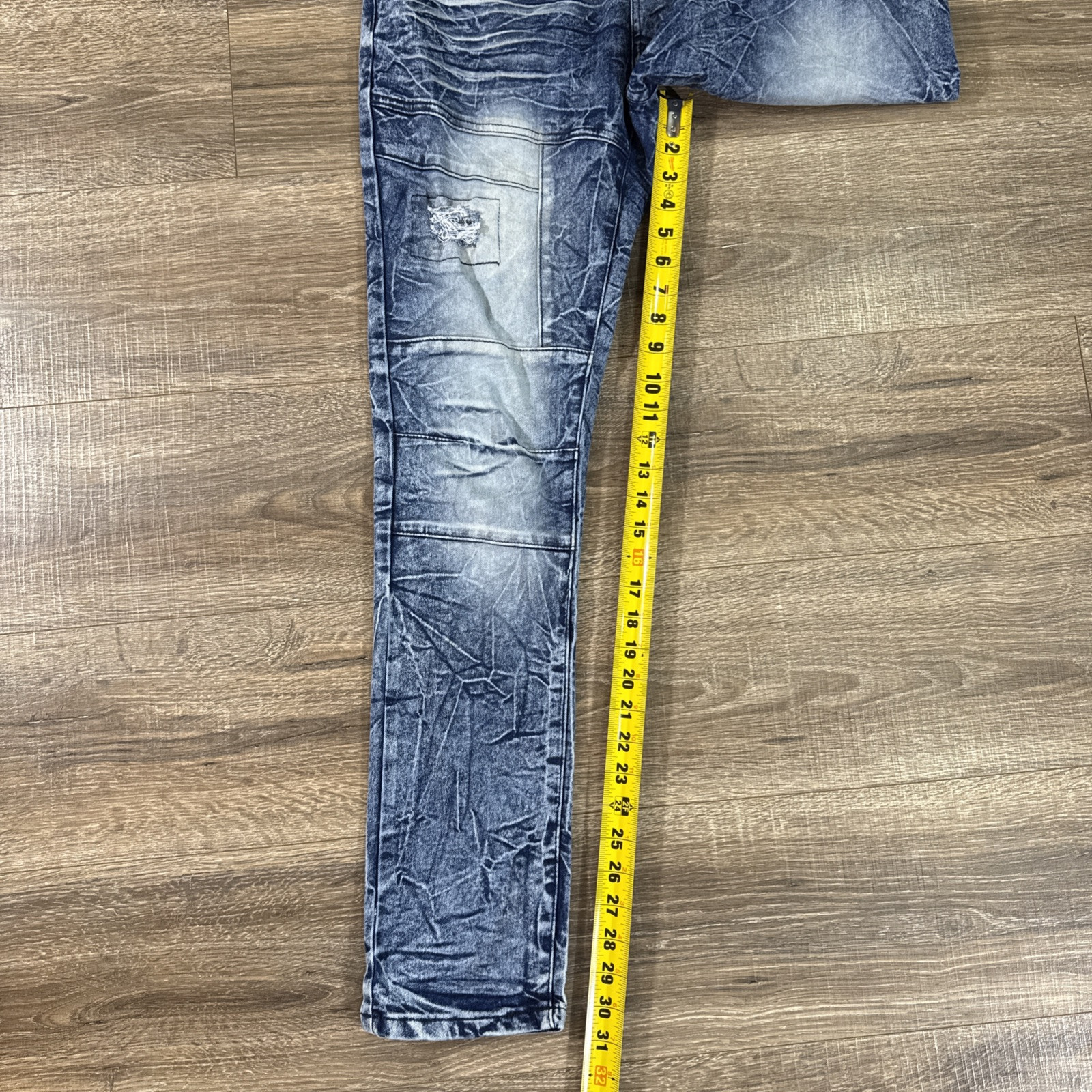 Vintage mecca Mens Jeans 36X32 Denim Hip Hop Streetwear Distress Y2K Grunge 90s