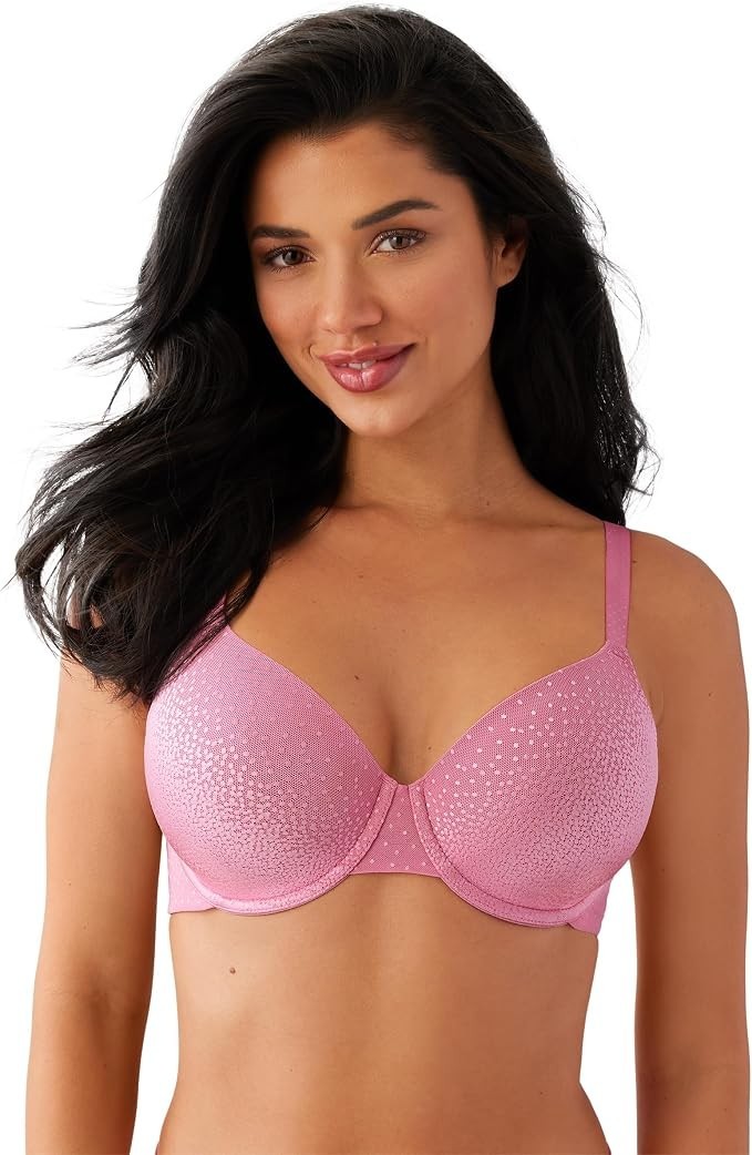 Wacoal Back Appeal T-Shirt Bra 853303 Chateau Rose Full Coverage Lace 38D