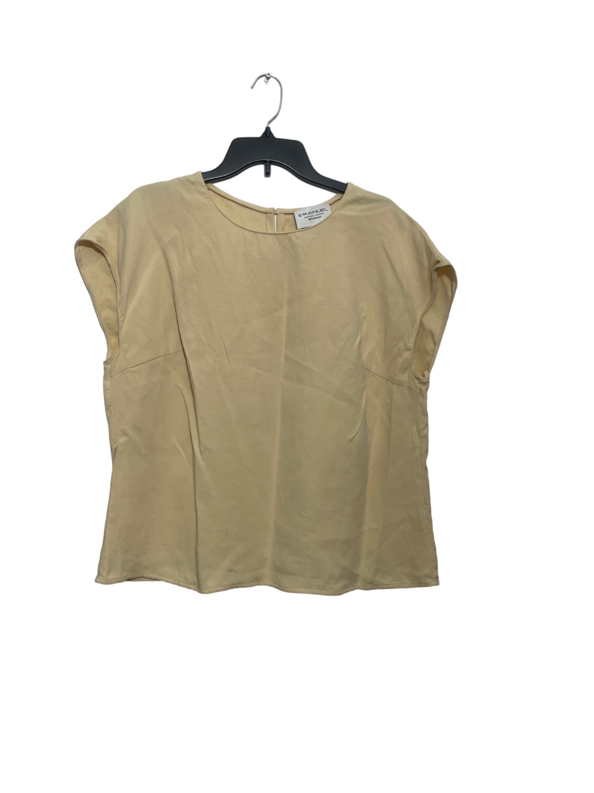 Emanuel 48 14 Cream Silk Top Shell with some Stretch