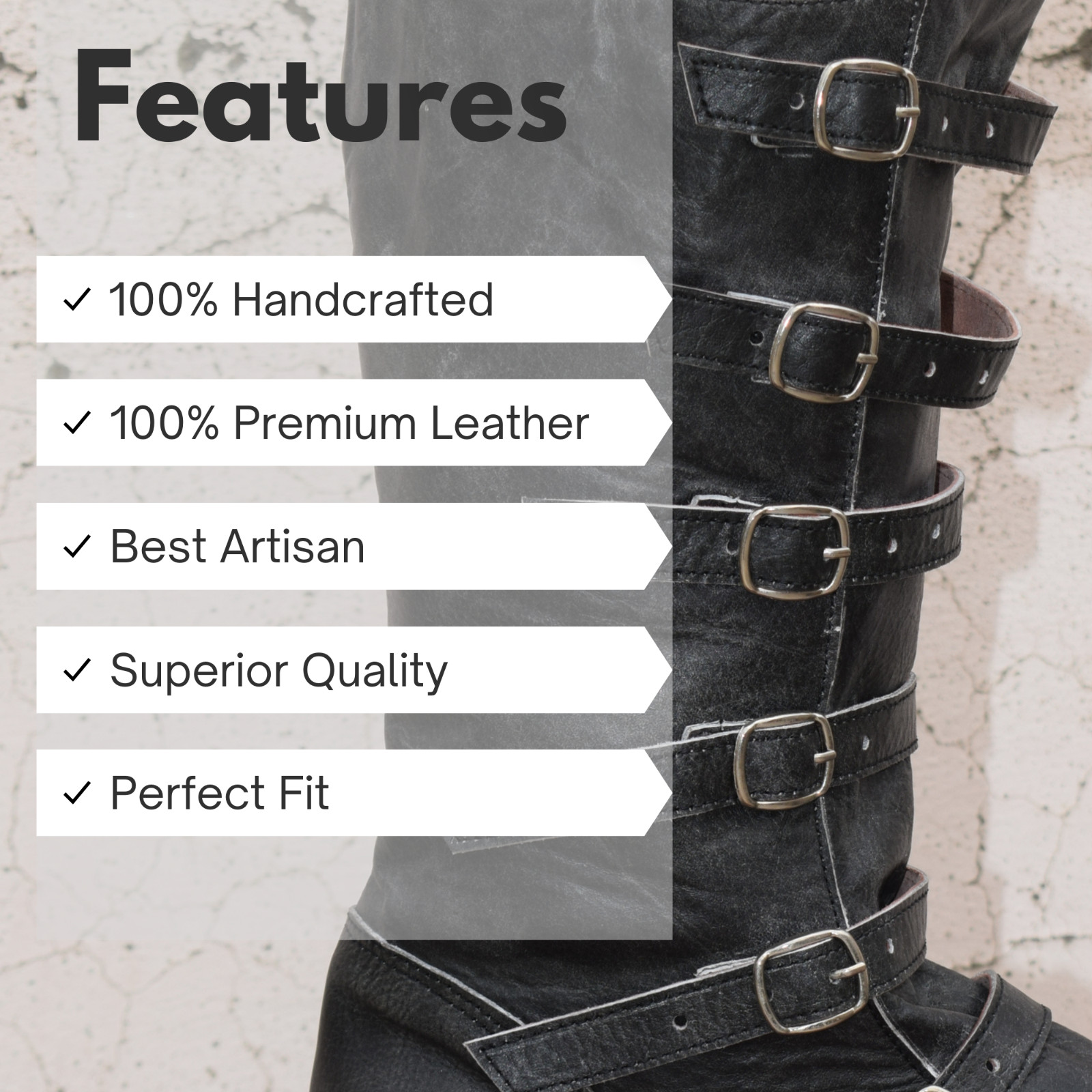 Custom-Made Grey Vintage Renaissance Boots – All Size Available