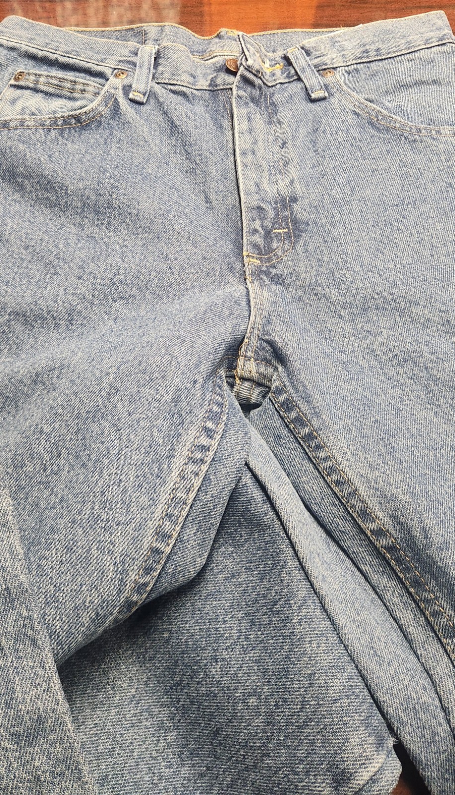 Wrangler Five Star Premium Denim Men’s Regular Fit Jeans Dark Stonewash 96501DS
