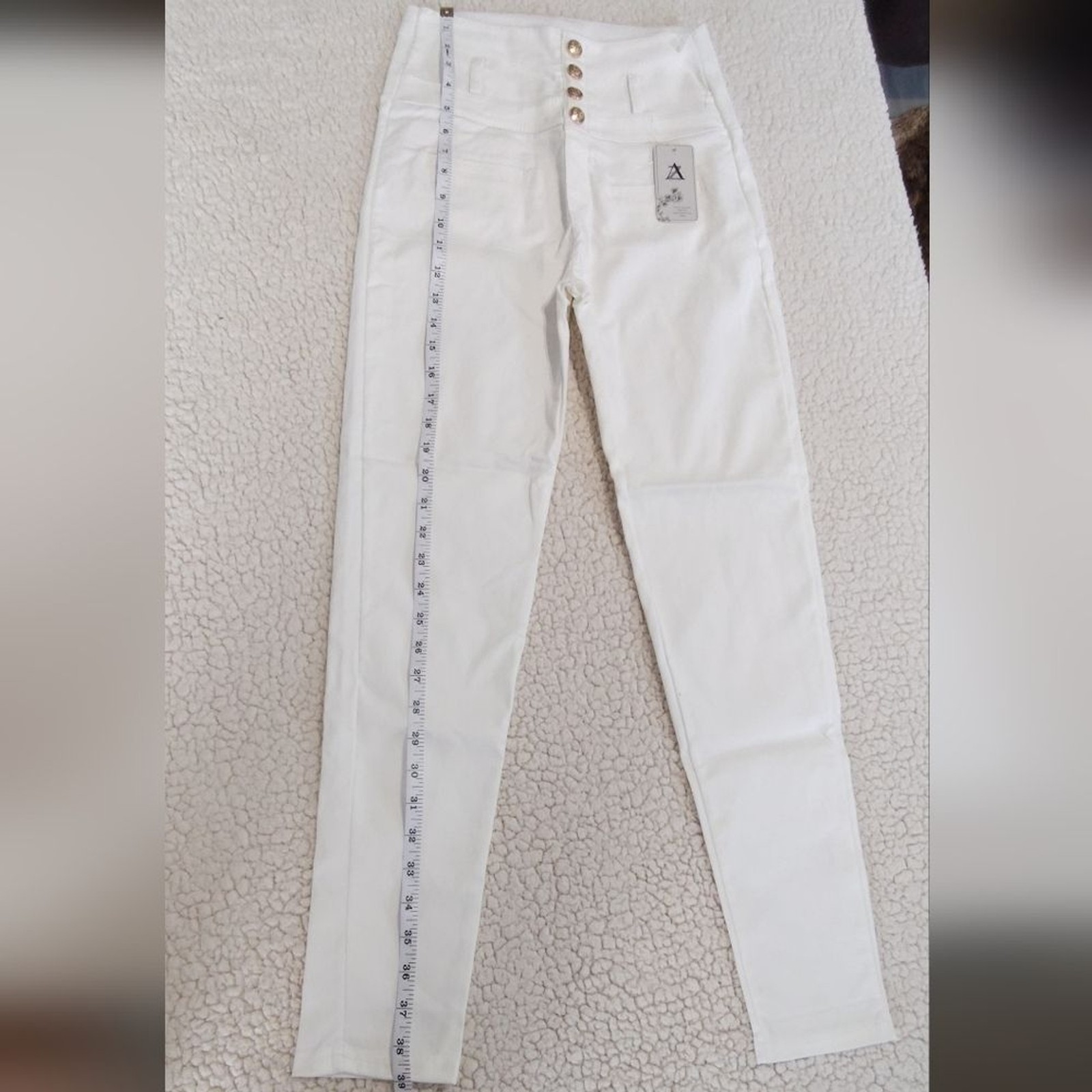 White Skinny High Waisted Jeans,