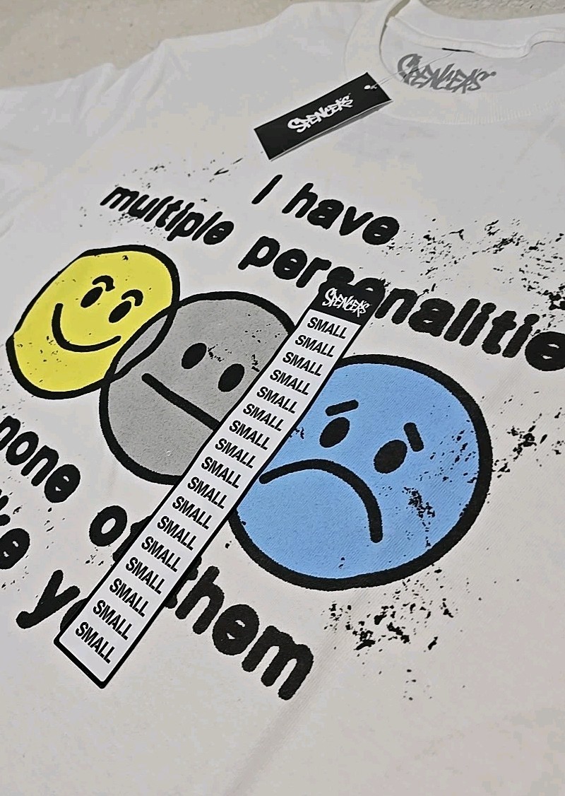 I Have Multiple Personalities None Like You Graphic T-Shirt Men’s Sz Small (JJ)