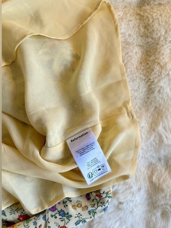 Reformation Rosi Midi Dress In Yasmine, brand new, never worn, no flaws.
