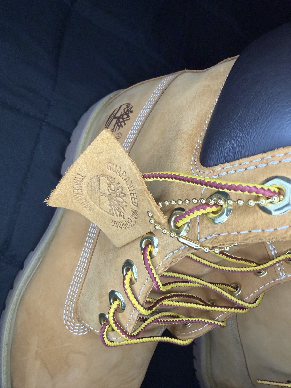 Timberland Men’s Premium 6″ Waterproof Boots, Wheat Nubuck, Size 10 M