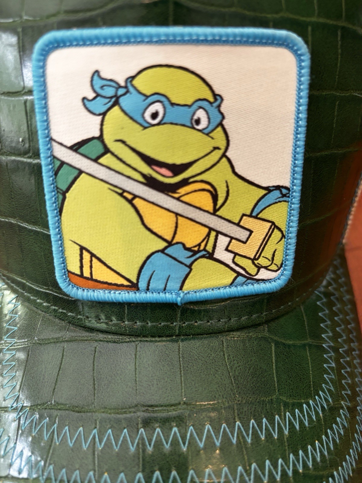 Teenage Mutant Ninja Turtles Leonardo Snapback Trucker Hat Green