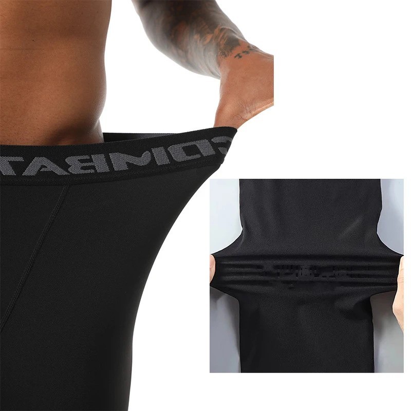 Man’s Workout Leggings Compression Base Layer Gym Sports Running Training Pants