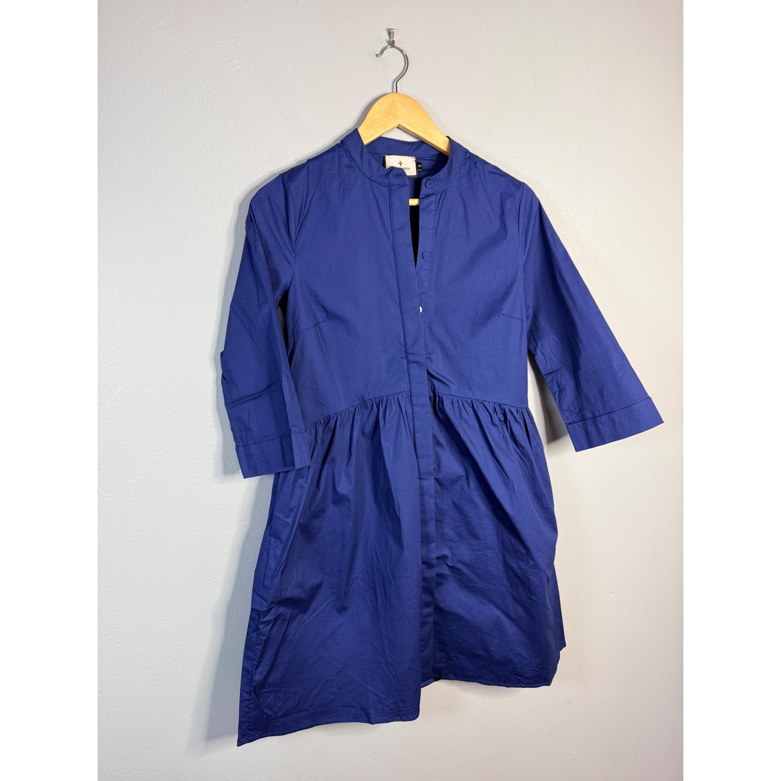 Tuckernuck Royal Blue Cotton Poplin Mini Dress XS NWOT