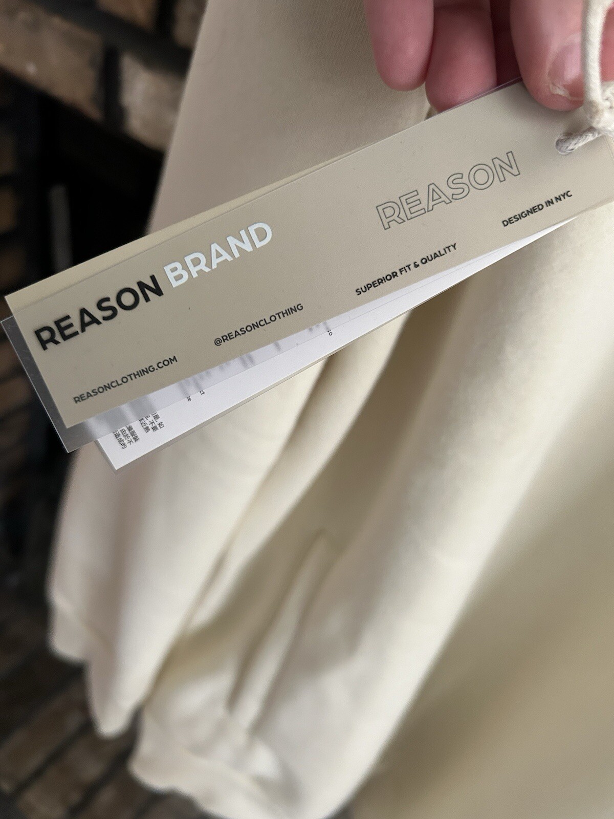 Reason Brand Secure the Bag Stack that Cash XXL White NWT Urban Street Wear