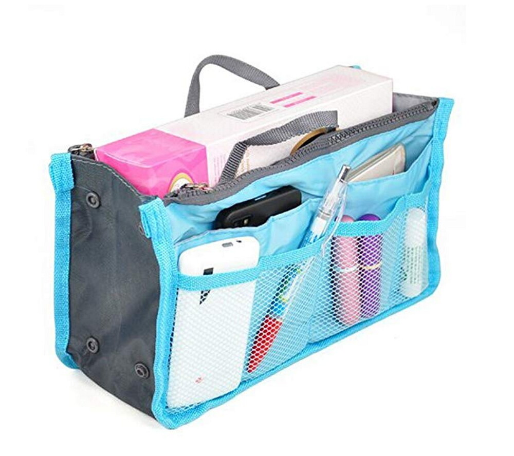 Women’s Travel Handbag Organizer Insert-Multi-Pocket Purse Liner, Tote Organizer