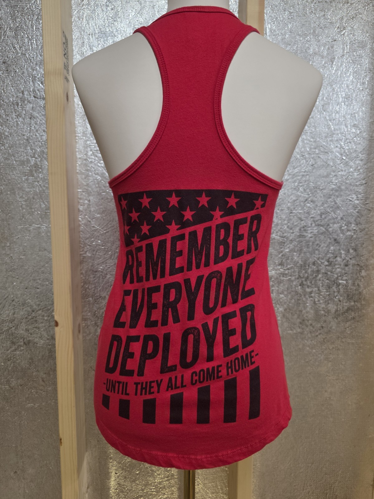 Next Level Womens Tank Red Size Medium Athletic Sleeveless