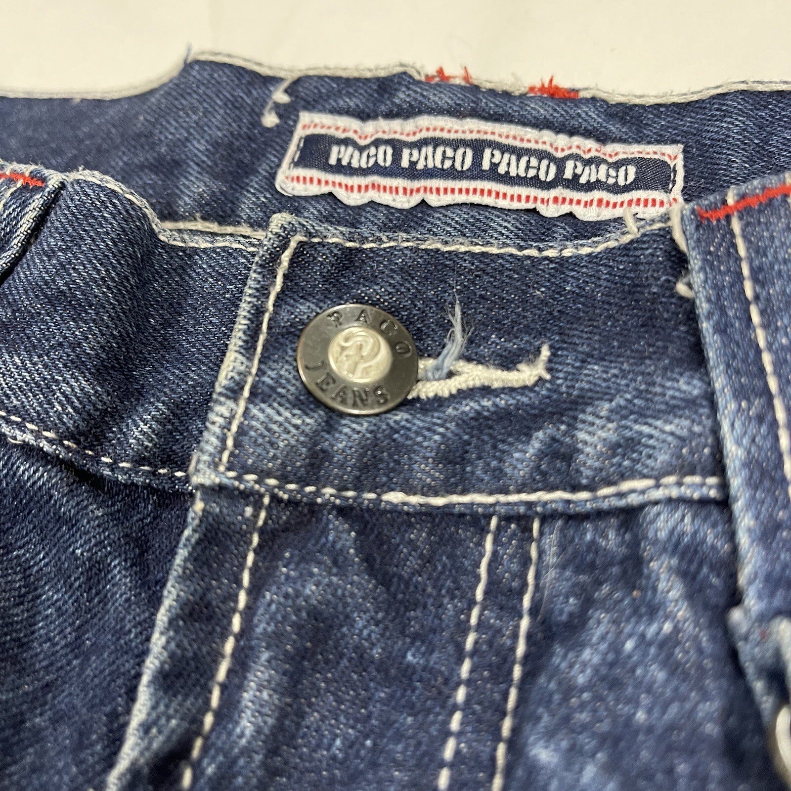 Vintage 32×32 PACO Denim Jeans Baggy Wide Punk Grunge Skater 90s Y2K Hip Hop