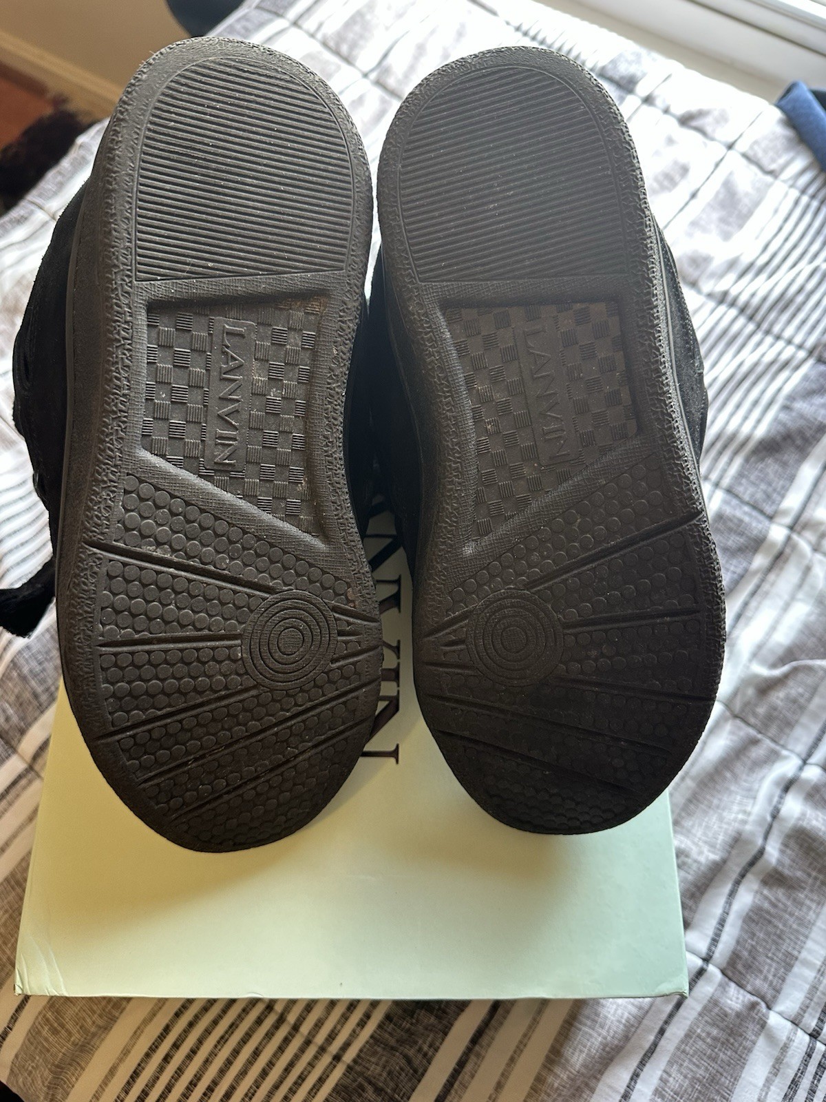 All Black Lanvin Designer Shoes