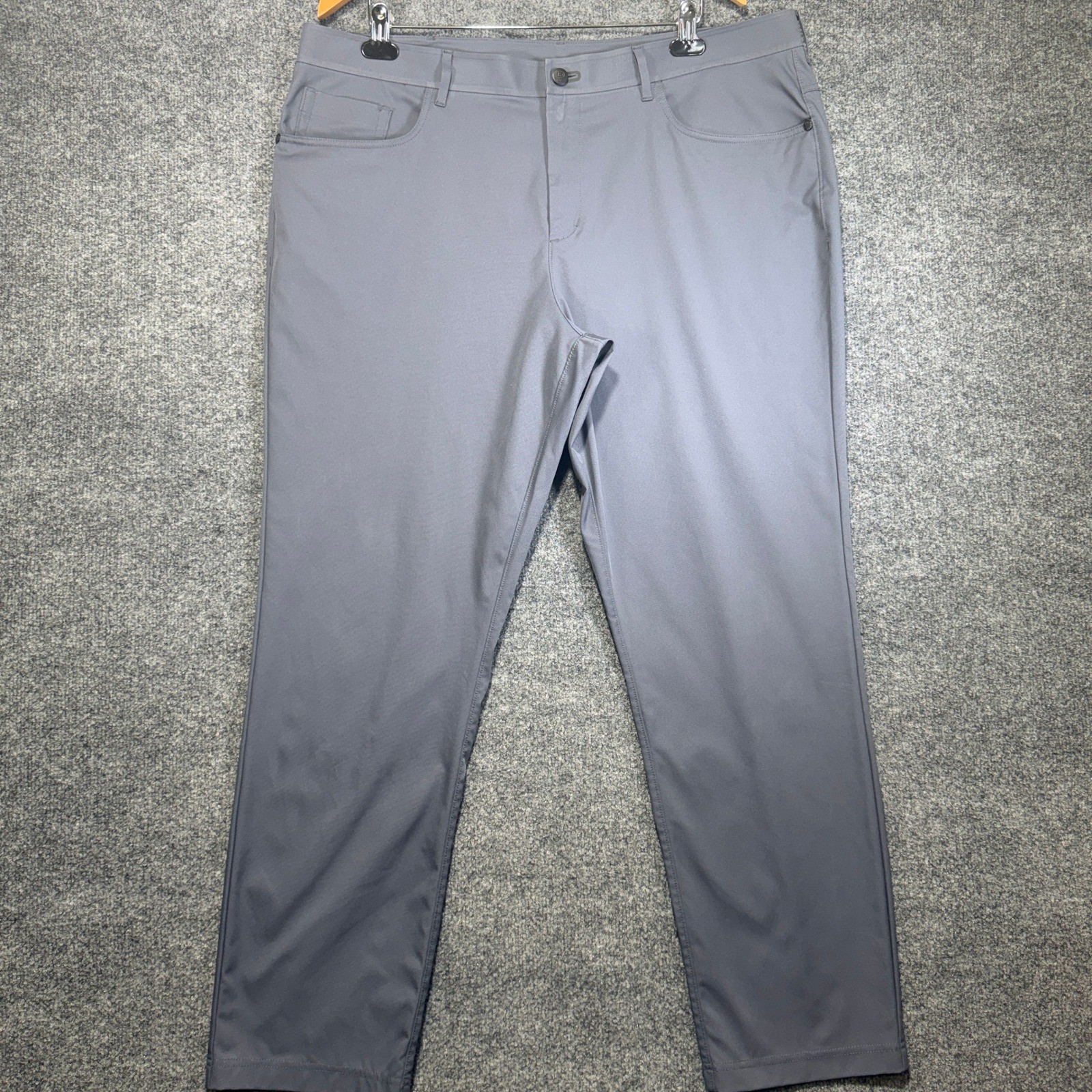 Public Rec All Day Every Day Pants Mens 40×32 Grey Performance 5-Pocket Trousers