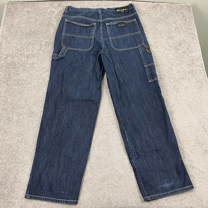 Sean John Jeans Mens 36 x 32 Wide Leg Blue Denim Skater Grunge Hip Hop Y2K 90s