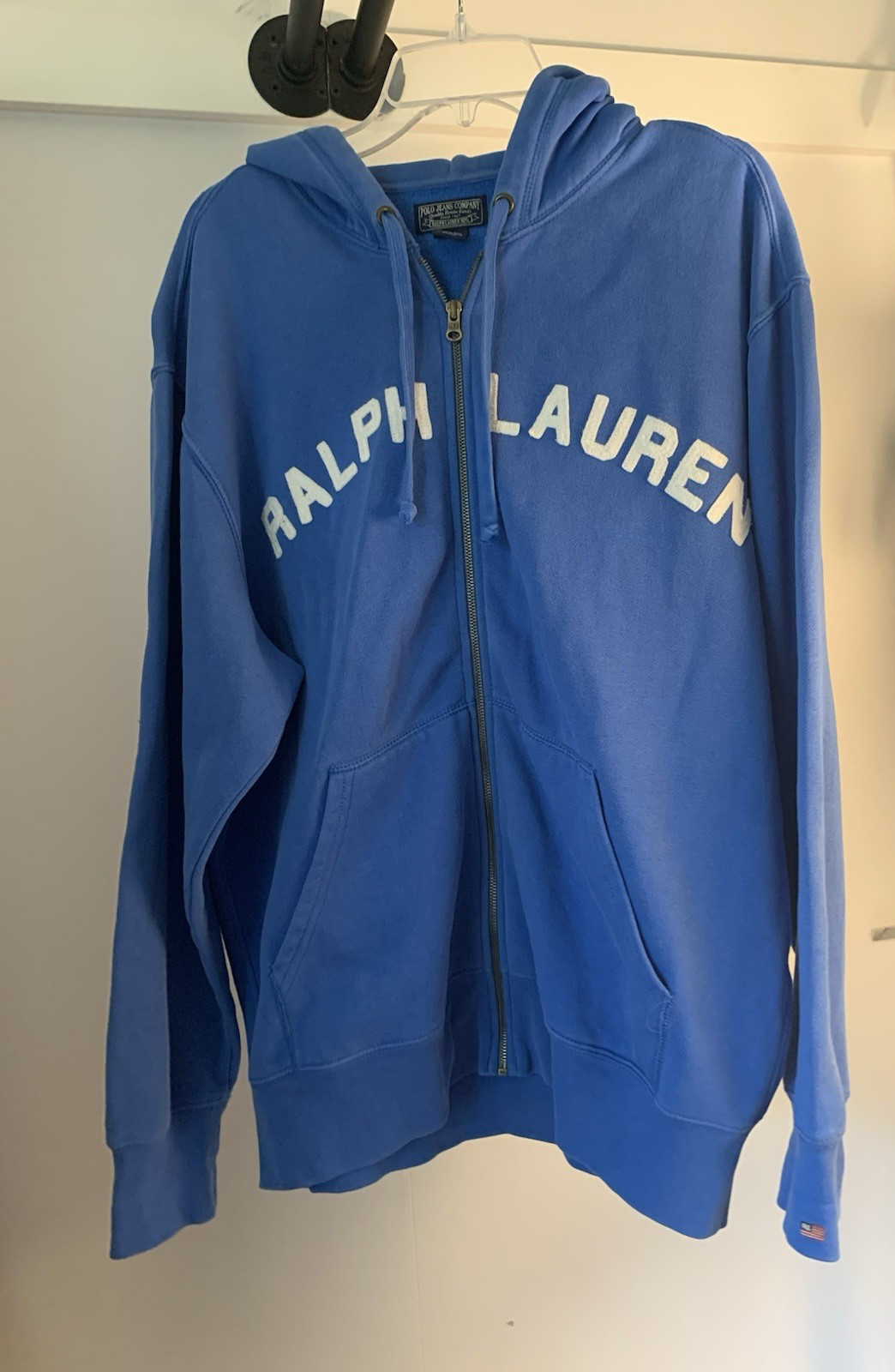 Vintage Polo Jeans Company Ralph Lauren Mens Sweatshirt Blue Large
