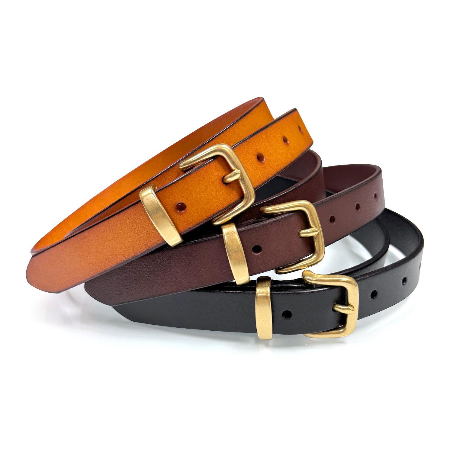 Women’s Dress Belts 100% One Piece Genuine Full Grain Leather Casual Belt