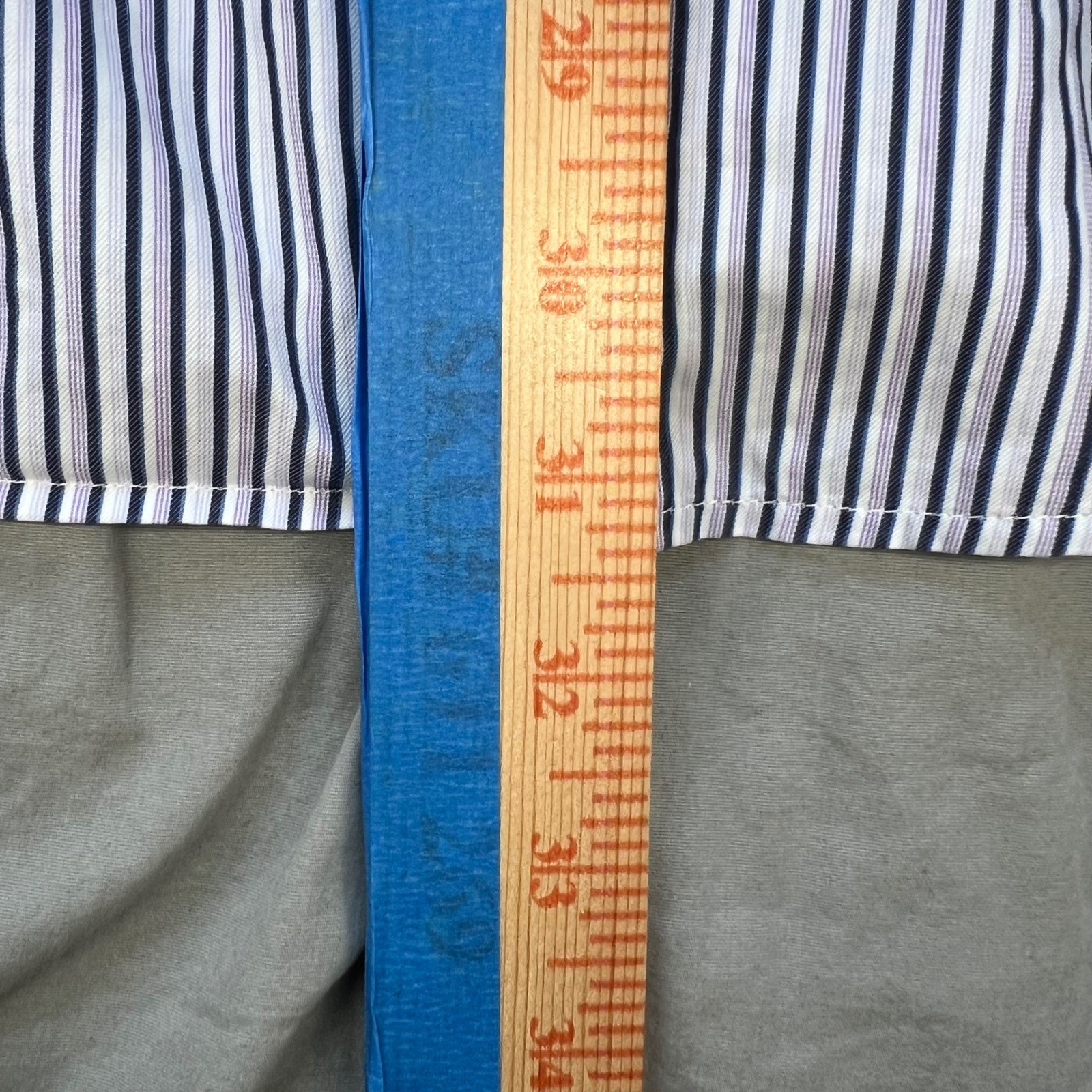 Ermenegildo Zegna Men’s Striped Dress Shirt XL Made in Turkey Missing Buttons
