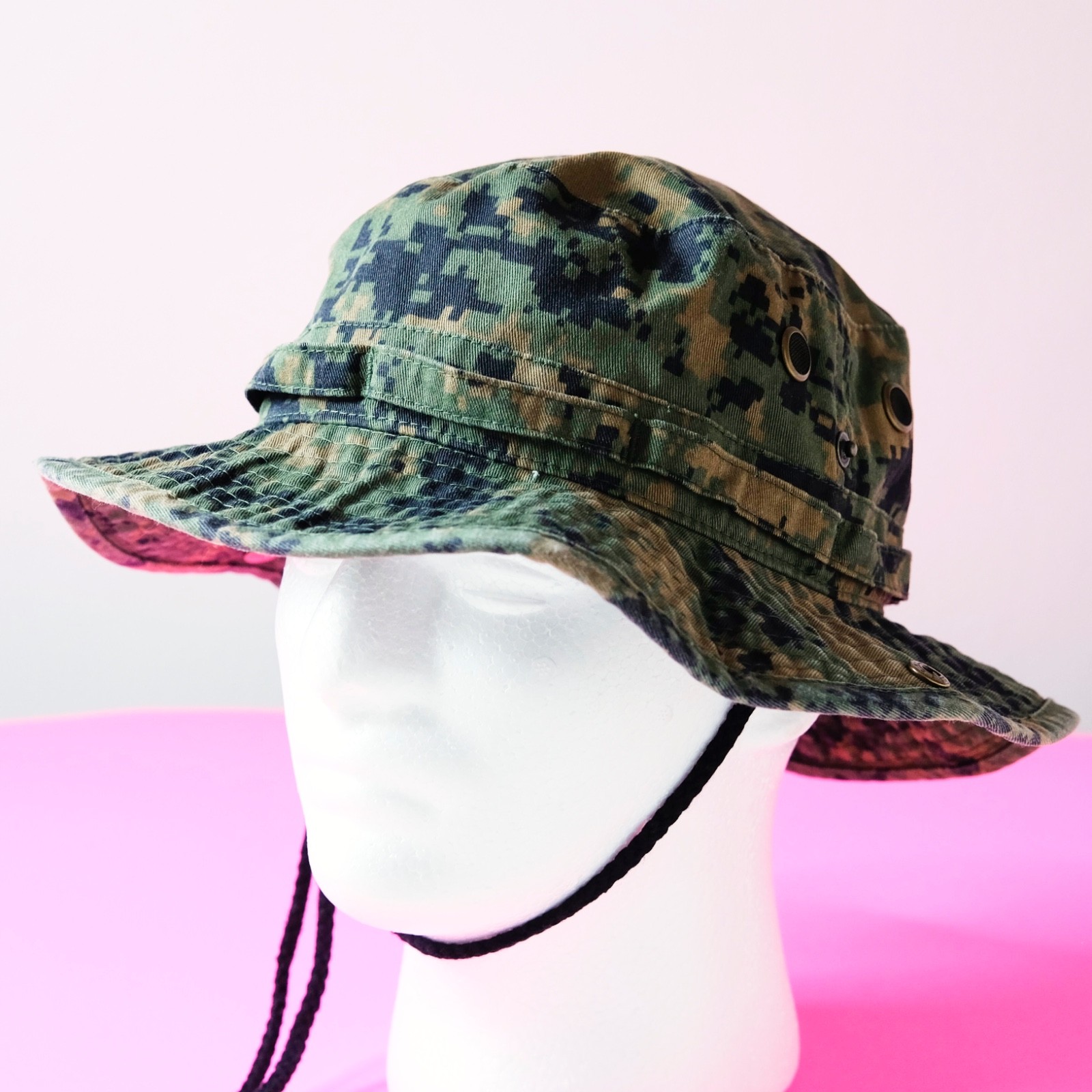 Newhattan Digi Camo Boonie Hat Tactical Military Safari Jungle Size S/M