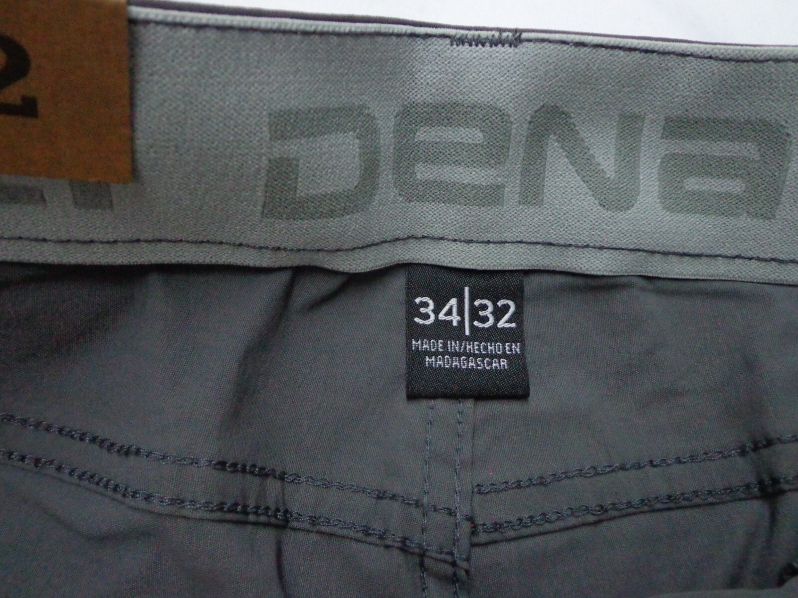 DENALI Charcoal Sky Gray Tech Fabric Stretch Pants NWT 34/32 MSRP $54
