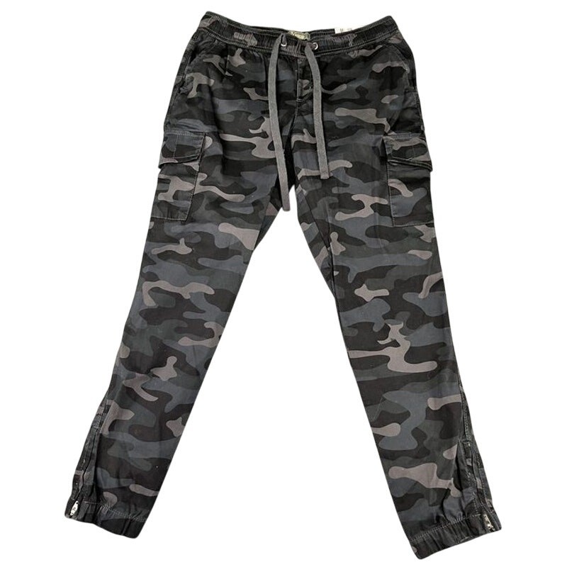 Women’s NWT Natural Reflections Small Black & Gray camoflauge print joggers
