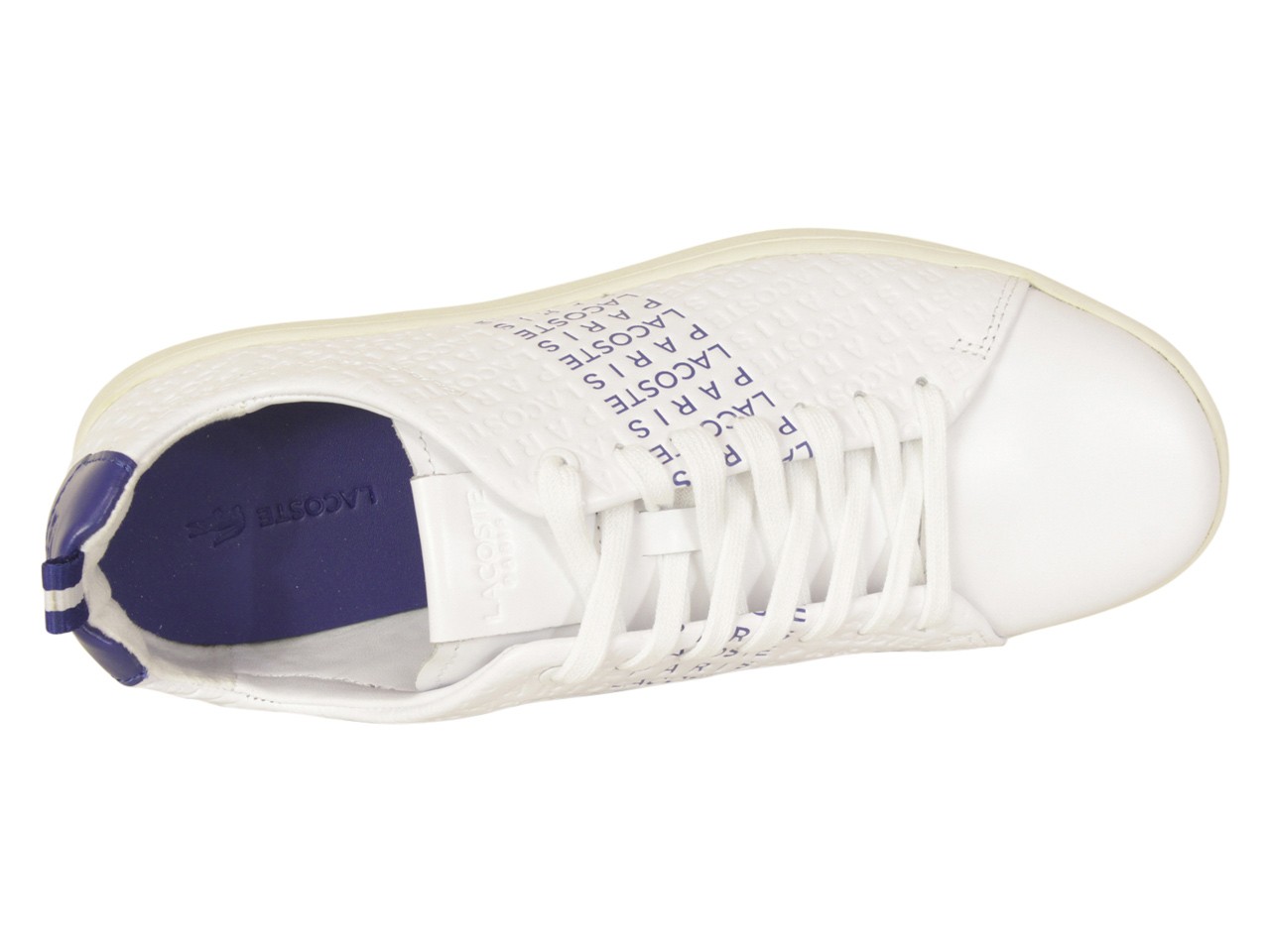 Lacoste Men’s Carnaby-EVO-119 White/Dark Blue Sneakers Shoes