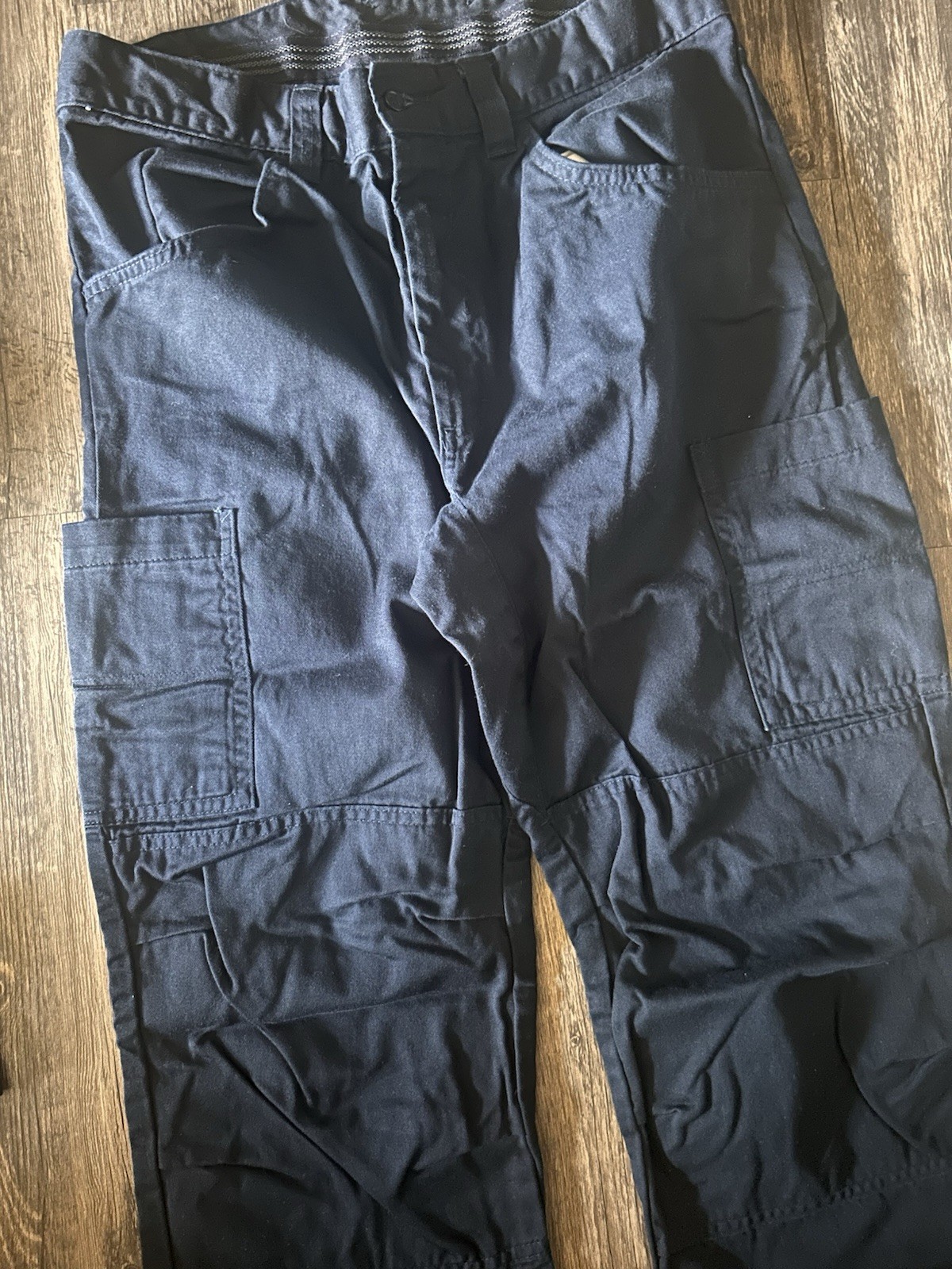 Lot of 4 – IMAGE SOLUTIONS Work Pants Men’s Size 34×32 Navy Uniform Cargo