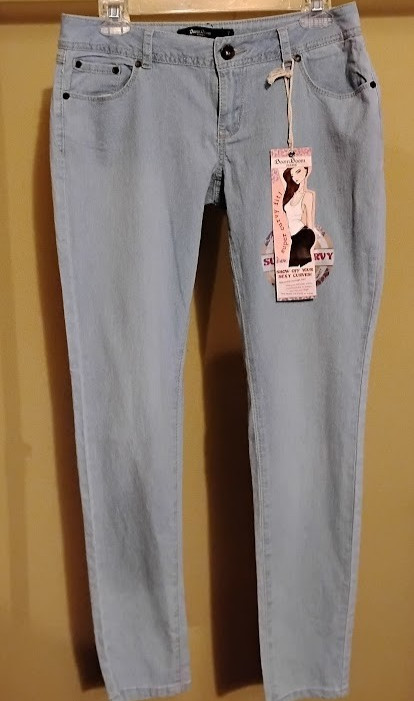 Retail $48 NWT Boom Boom Jeans Light Blue Skinny Ankle Curvy Fit Jeans Size: 7