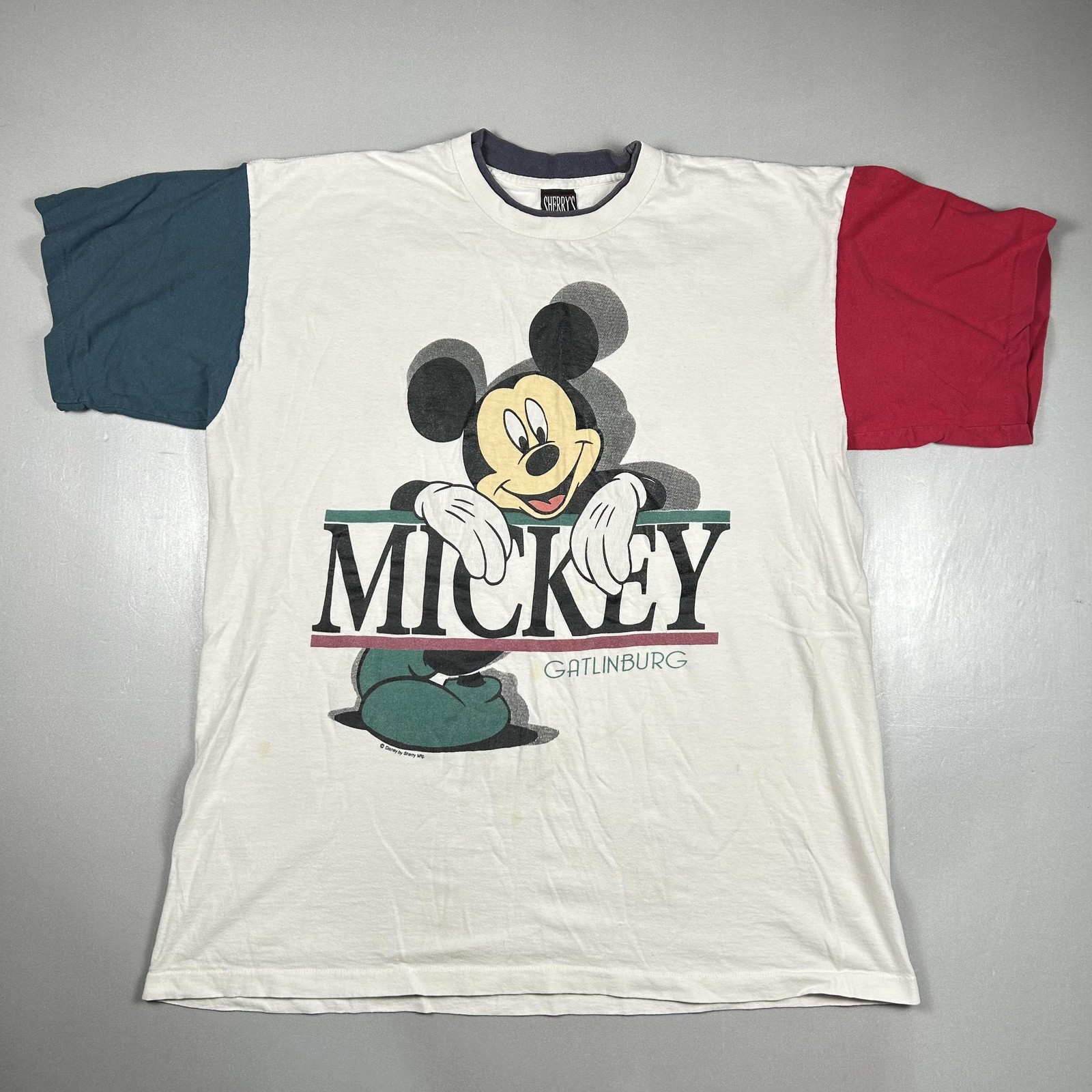 Vintage Disney Mickey Mouse Sherry’s Best Shirt Mens XL White Gatlinburg 90s