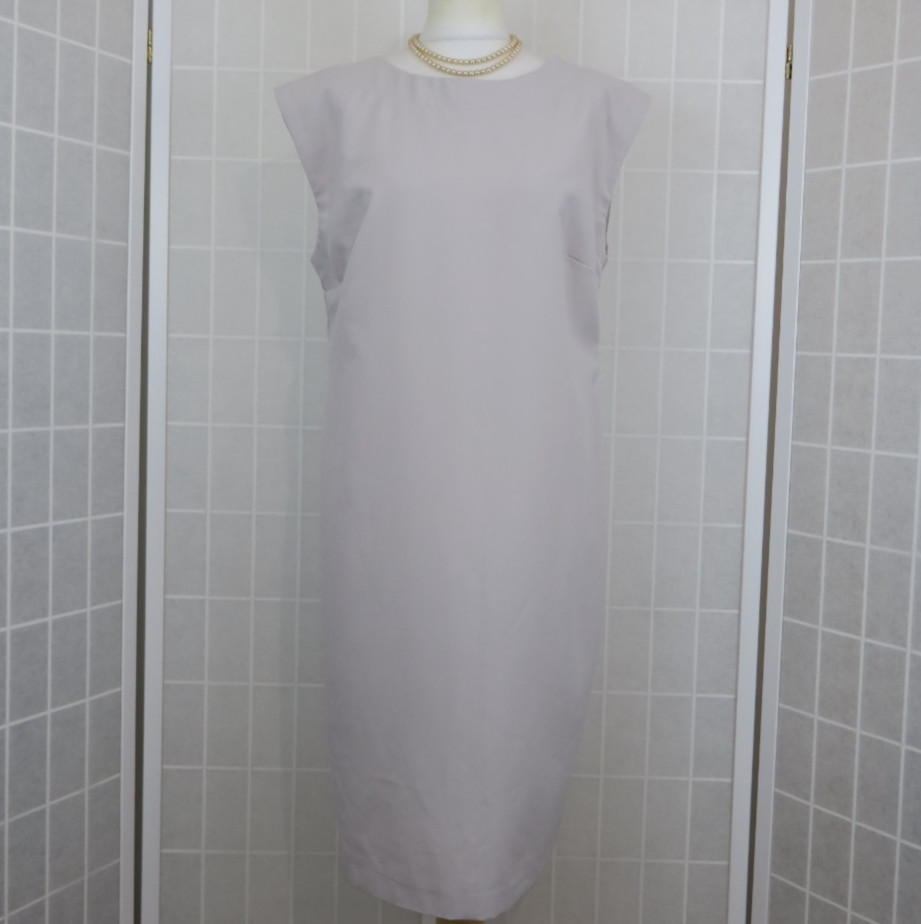 La Redoute Dress UK 18 Oyster Sleeveless Shift Lightweight Casual Formal Summer
