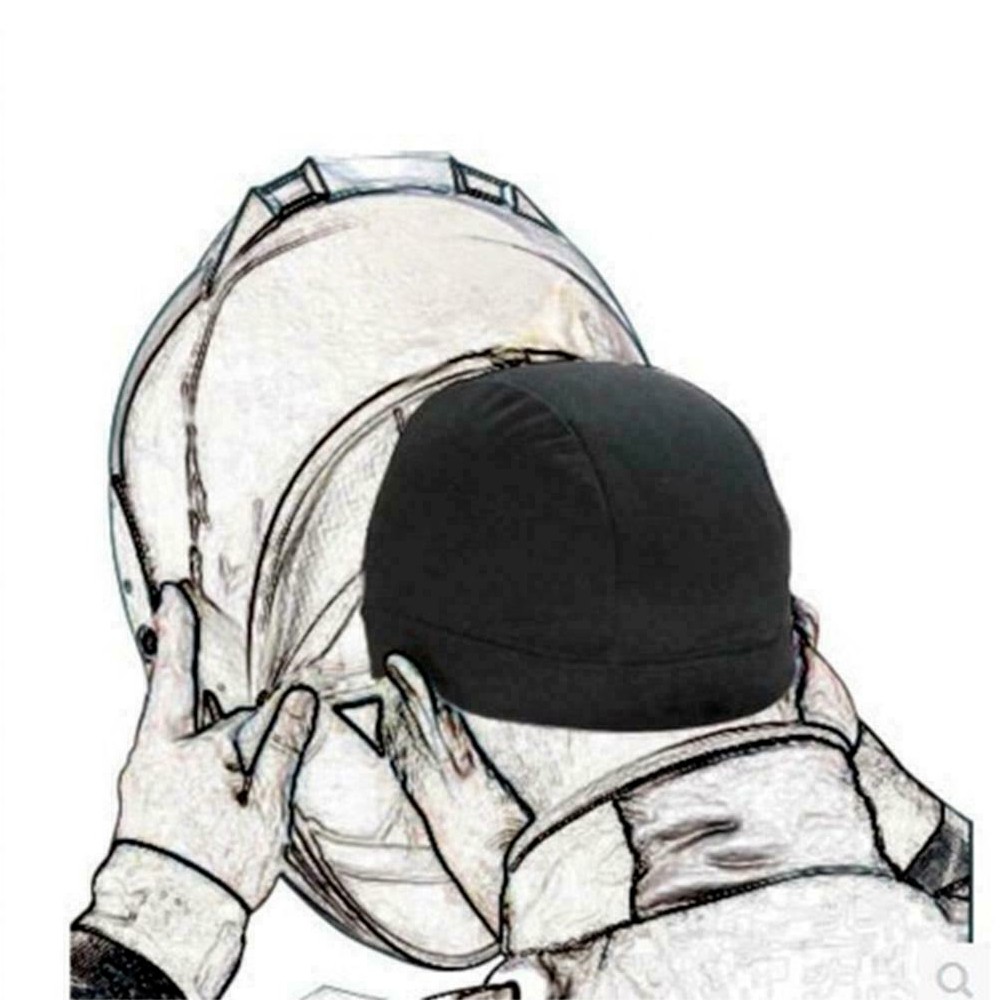 Cycling Skull Cap Breathable Sweat Absorption Beanie Cooling Under Helmet Hat