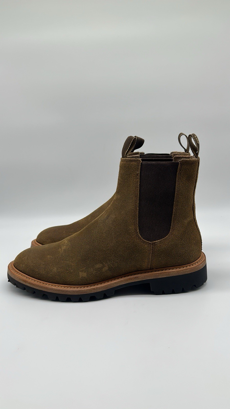 Taylor Stitch L.E. The Ranch Boots in Golden Brown Waxed Suede Men’s Sz 10 D NEW