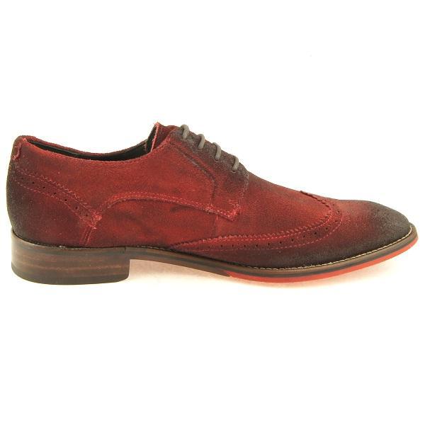Ferracini Casual Wingtip Suede Oxford, Men’s Shoes, Red 7-13US/39-46EU/6-12UK