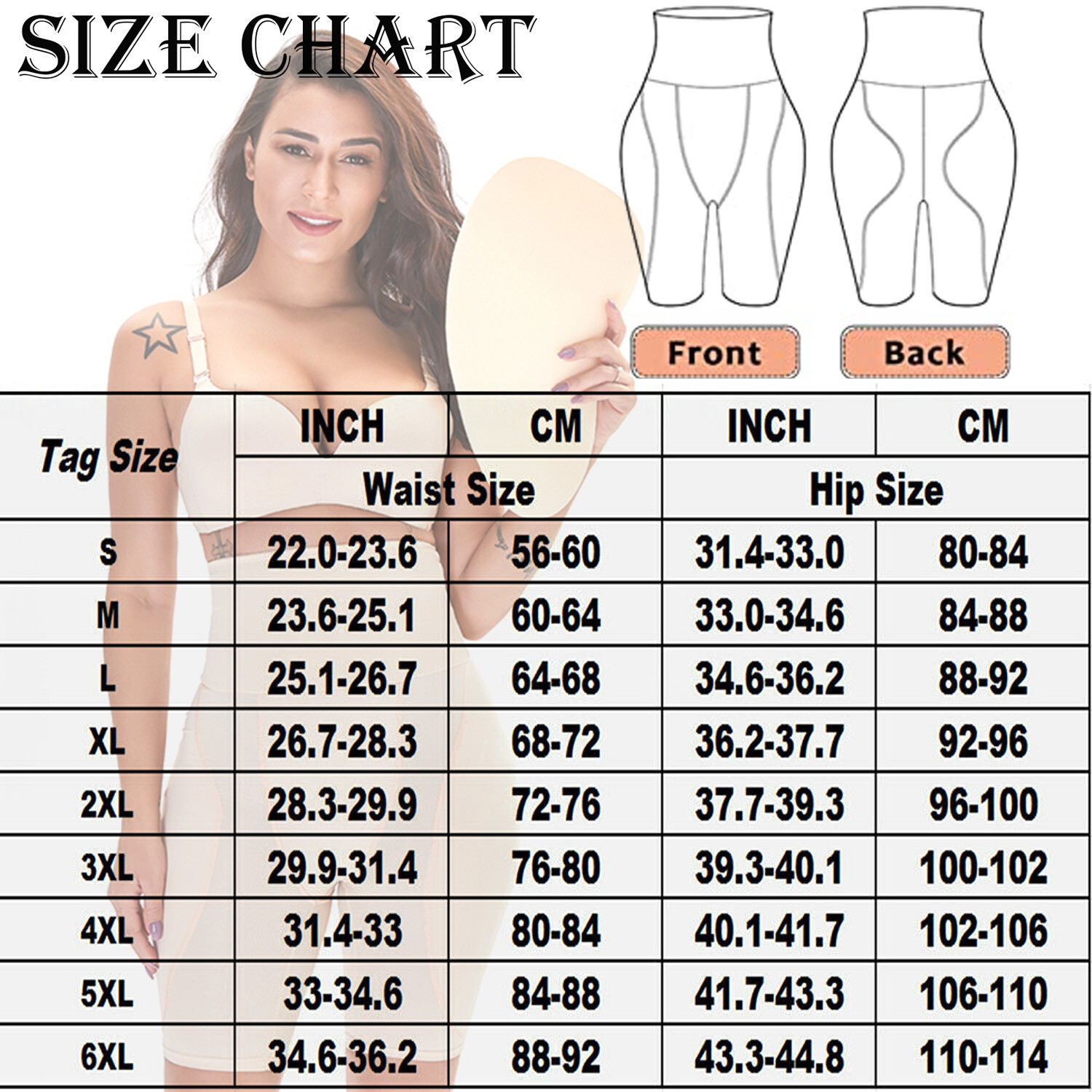 Women Fake Hip Pads Panties Hip Enhancer High Waist Shaper Butt Lifter Underwear