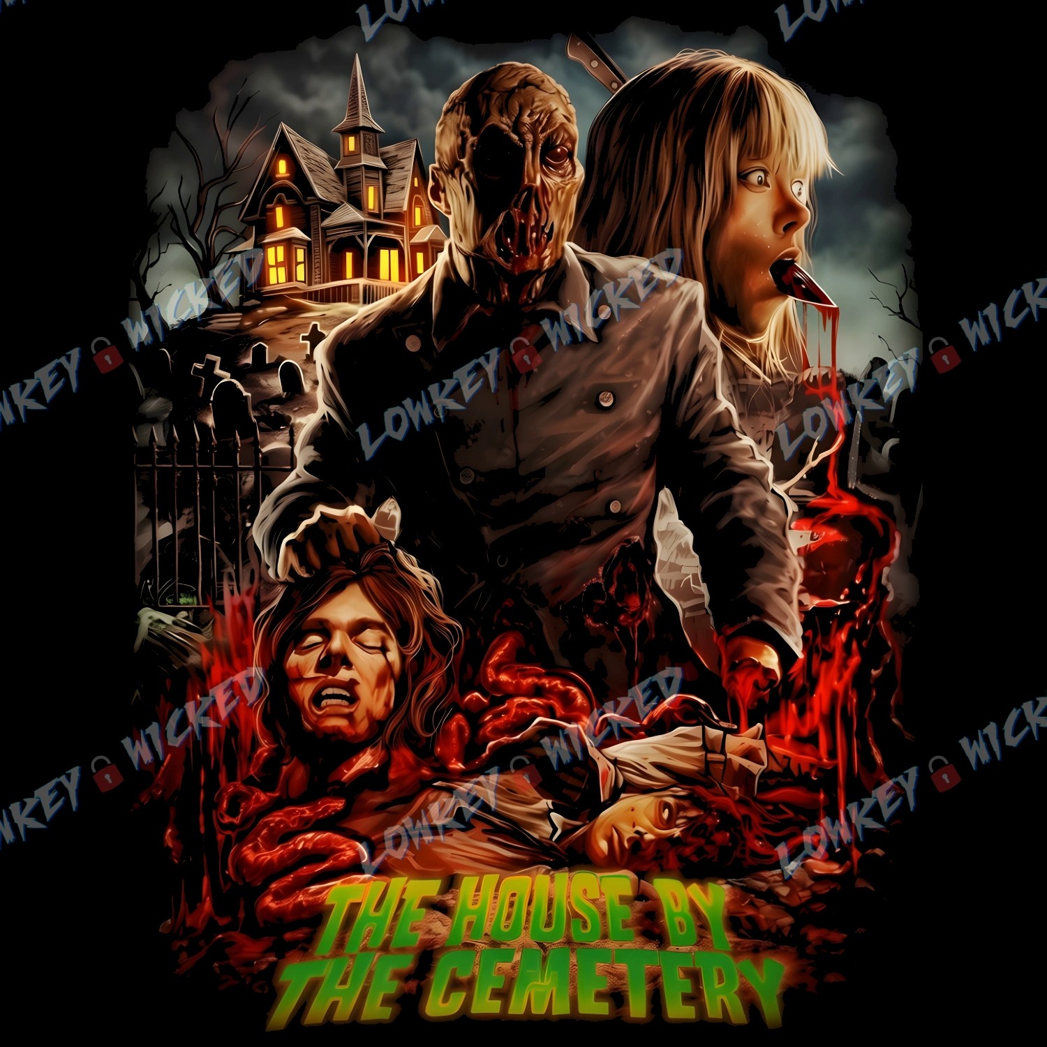 House ByThe Cemetery Movie T-Shirt | Lucio Fulci Horror Tee | Italian 80’s Cult